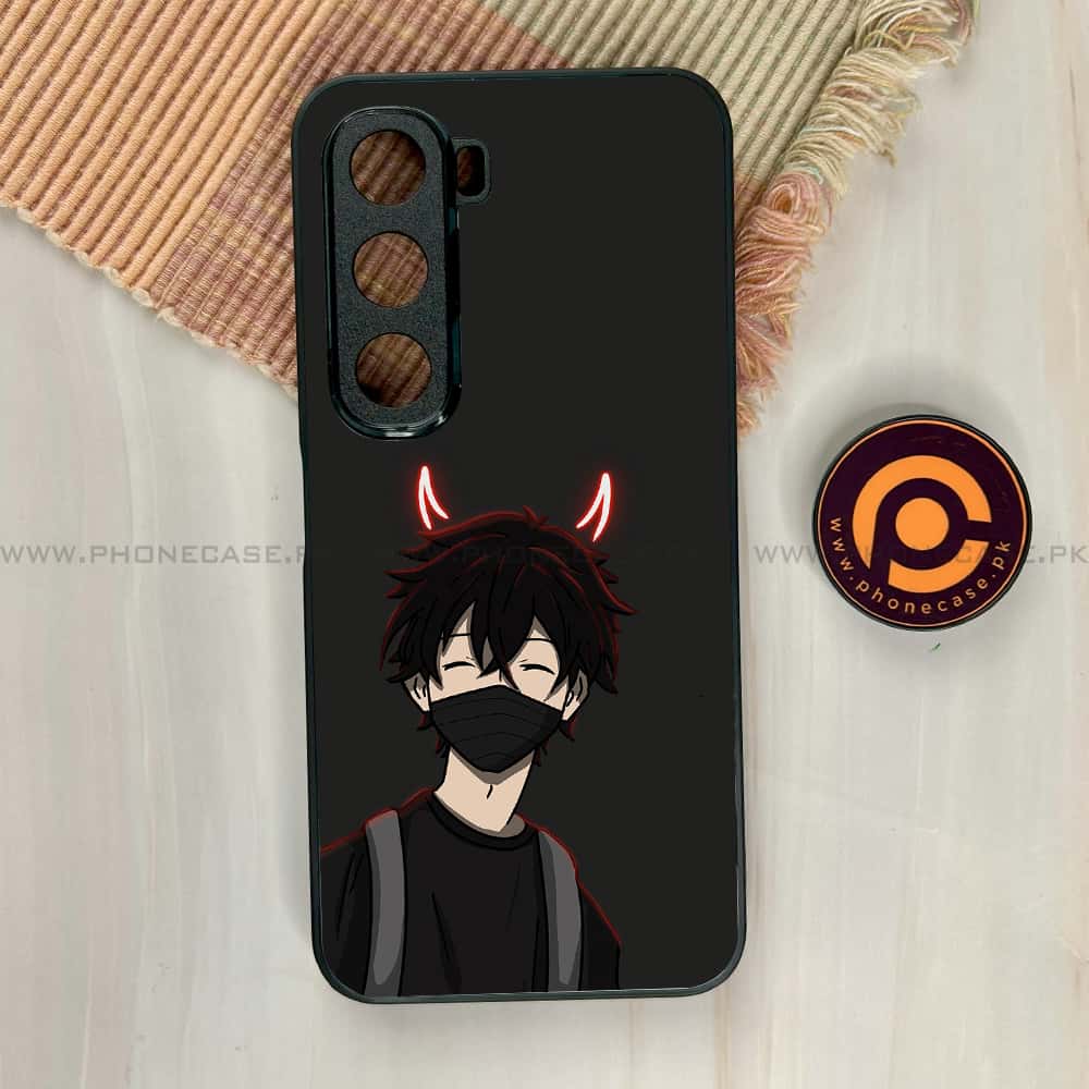 Infinix Hot 60i - Anime Series - Premium Metal Printed soft Bumper shock Proof Case