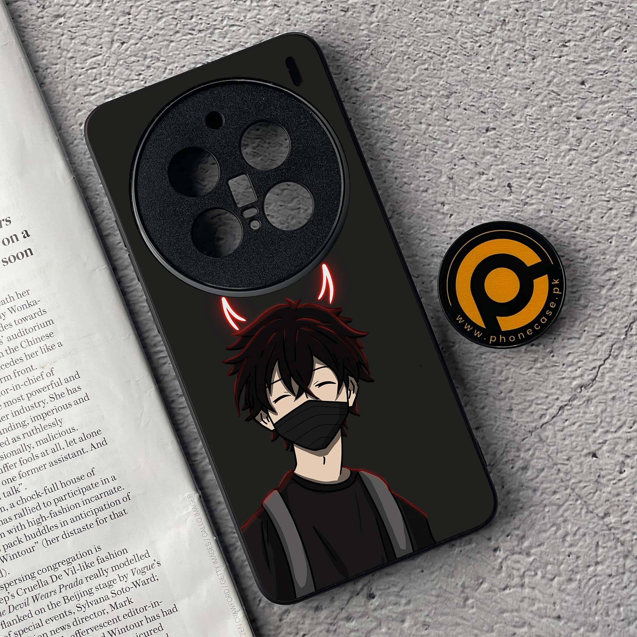 Vivo X200 Pro - Anime Series - Premium Metal  Printed soft Bumper shock Proof Case