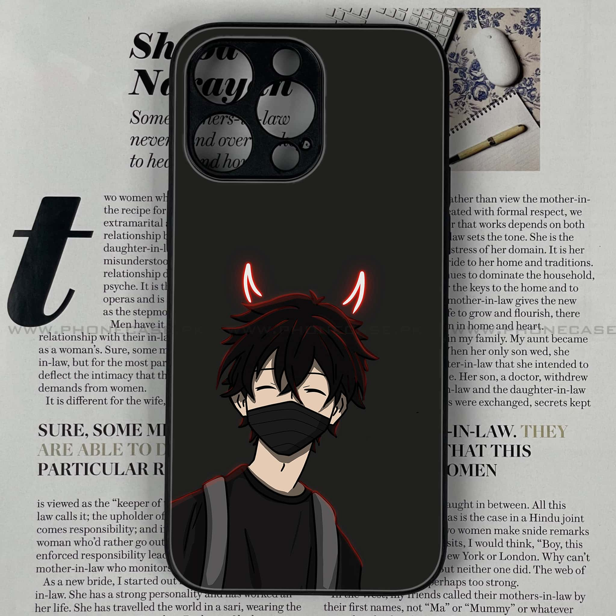 iPhone 12 Pro Max - Anime Series - Premium Printed Glass soft Bumper shock Proof Case