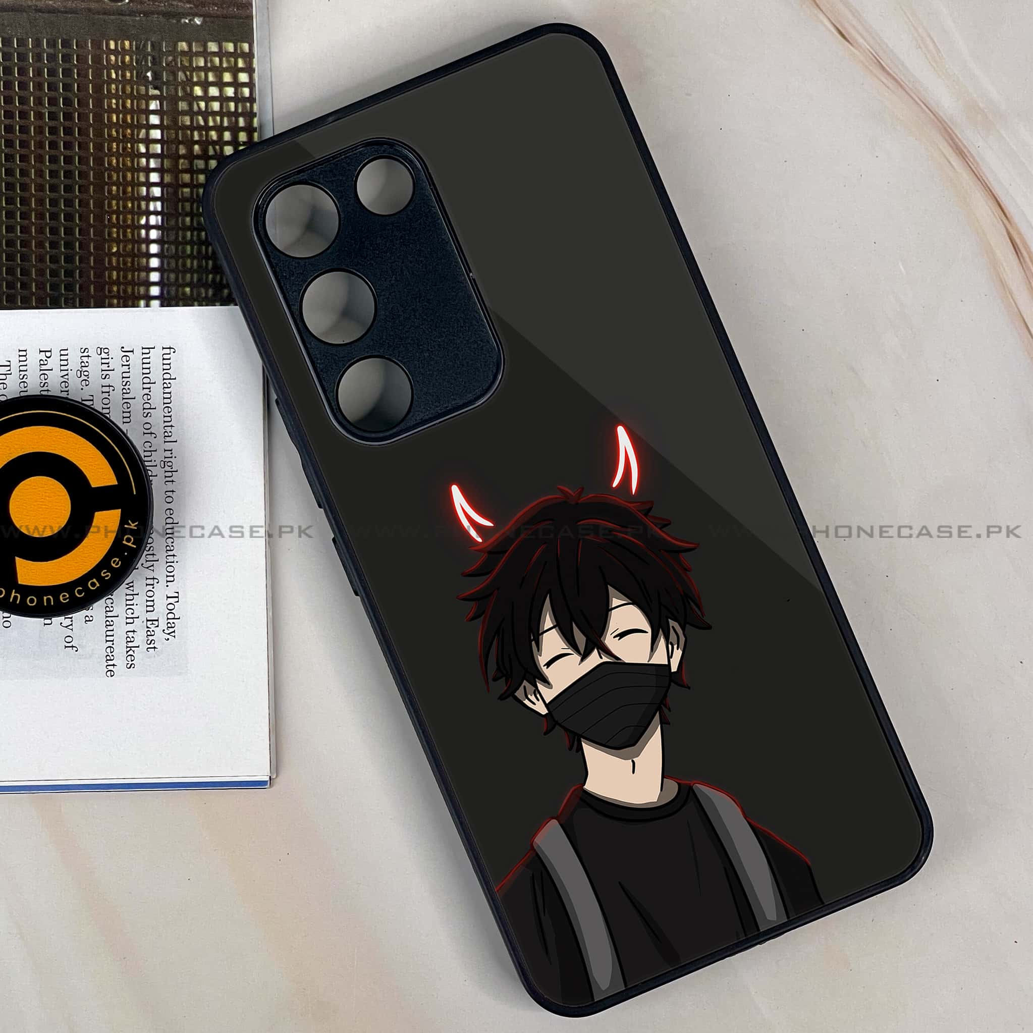Vivo Y200e - Anime Series - Premium Metal Printed soft Bumper shock Proof Case