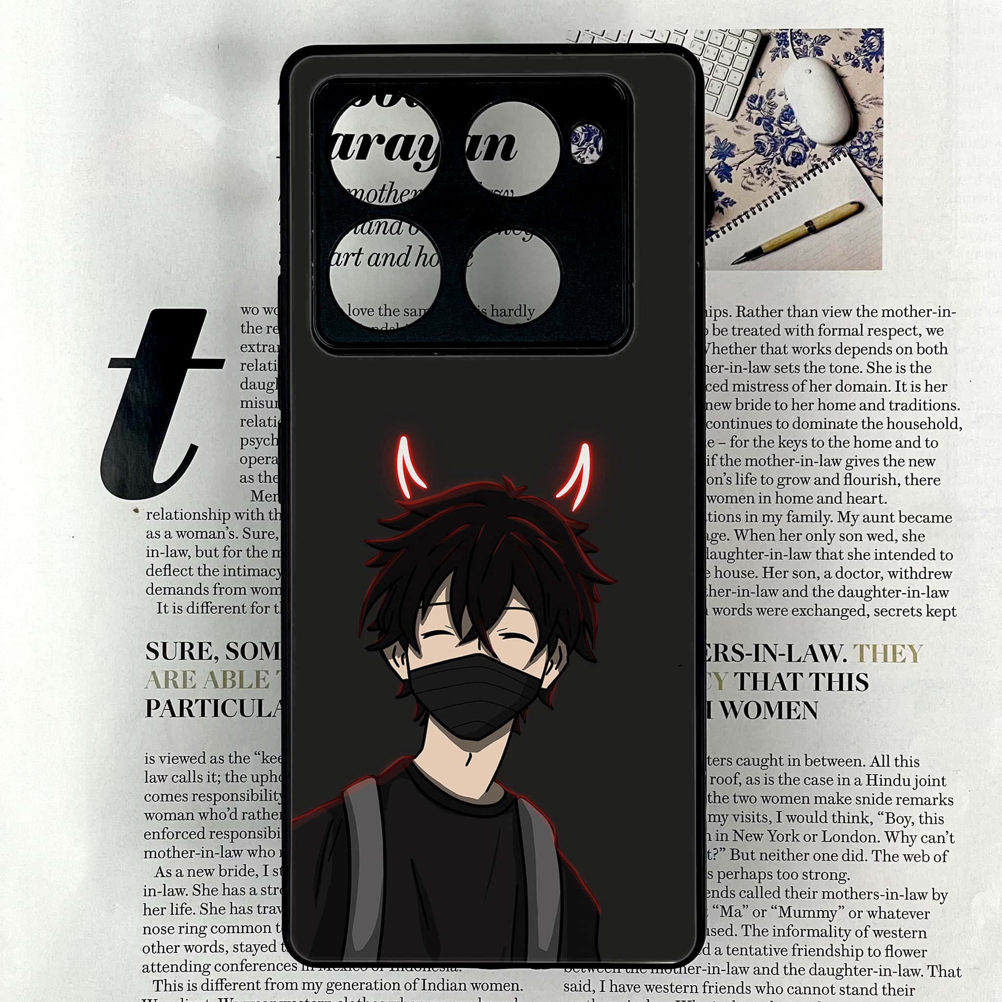 Infinix Note 40 Pro Plus - Anime Series - Premium Metal Printed soft Bumper shock Proof Case