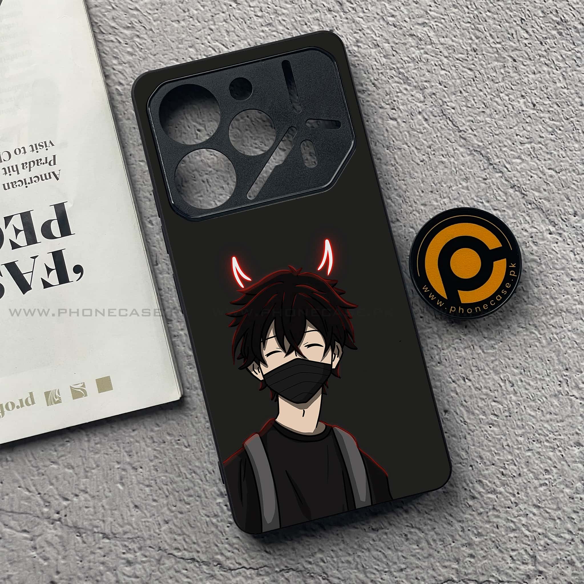 Tecno Pova 6 Pro - Anime Series - Premium Printed Glass soft Bumper shock Proof Case