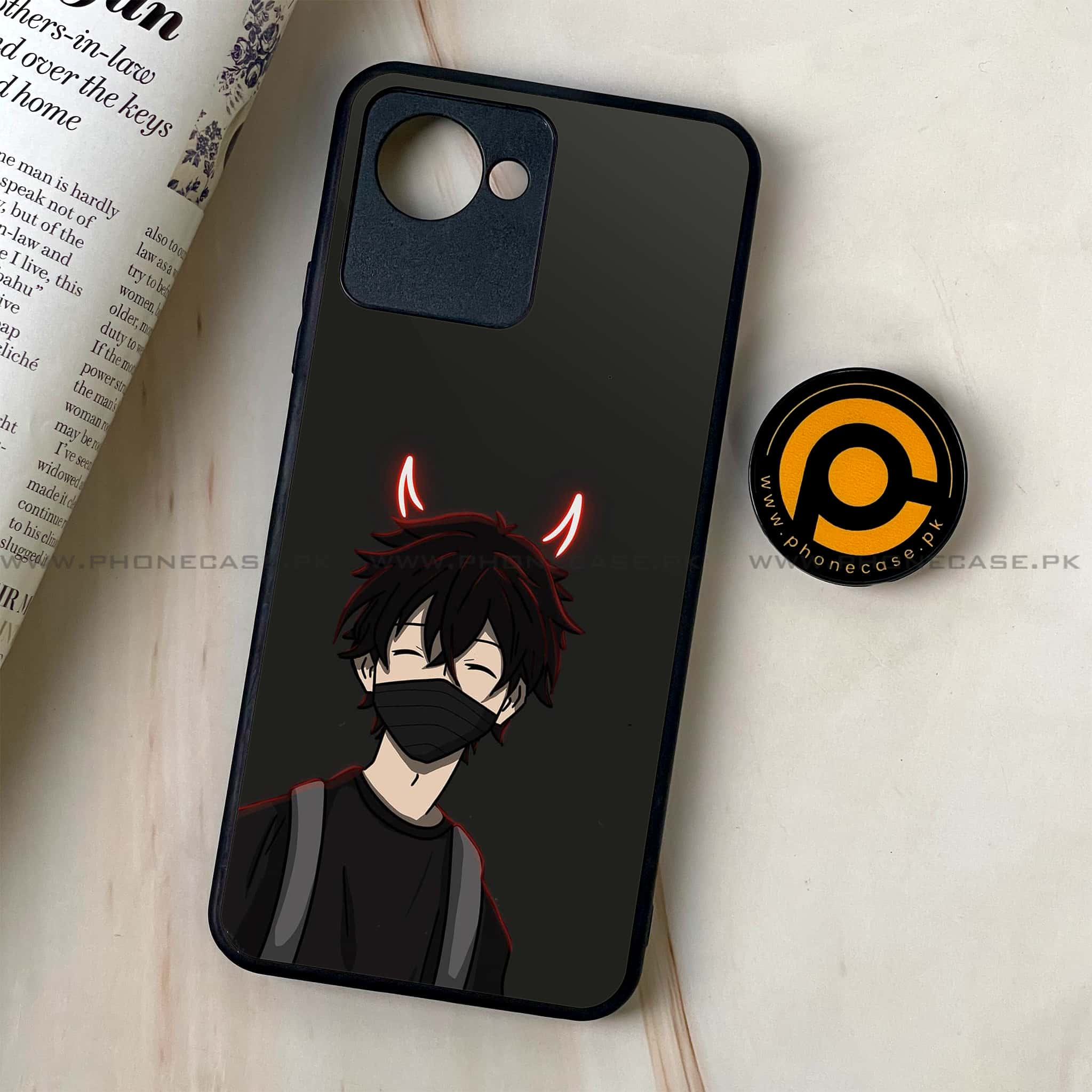 Realme C30 - Anime Series - Premium Printed Glass soft Bumper shock Proof Case