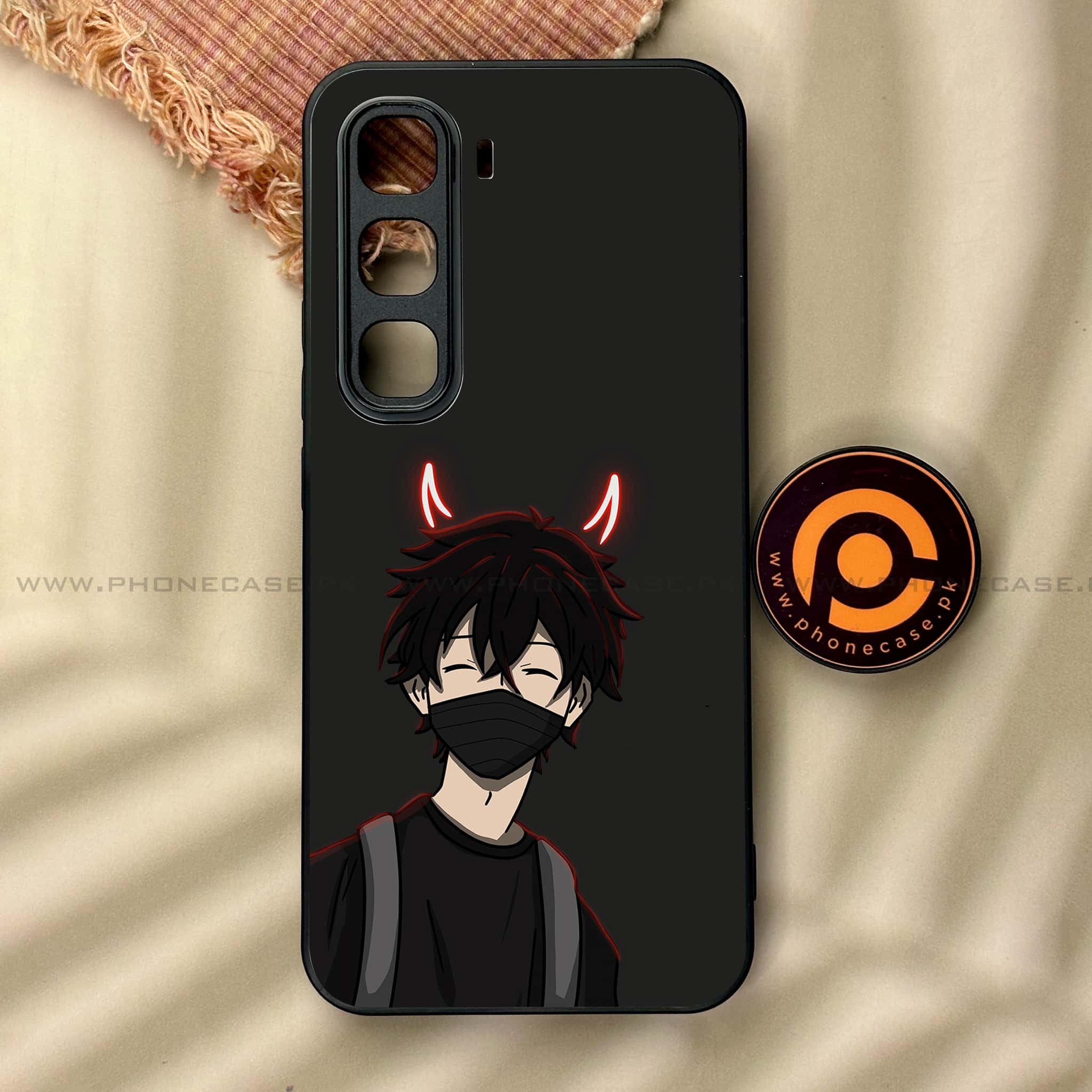 Infinix Hot 60 Pro - Anime Series - Premium Metal Printed soft Bumper shock Proof Case