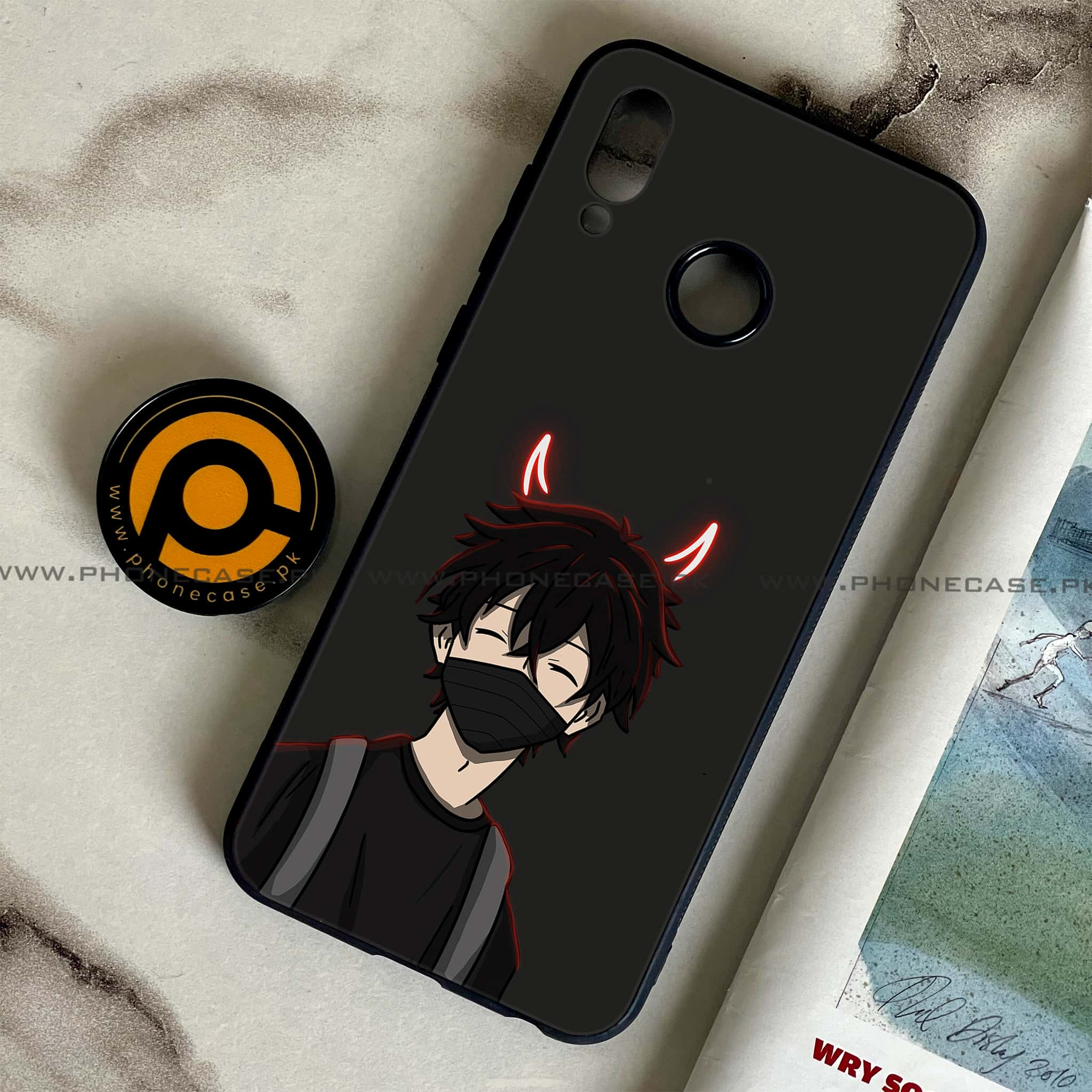 Huawei Honor Play - Anime Series - Premium Printed Glass soft Bumper shock Proof Case