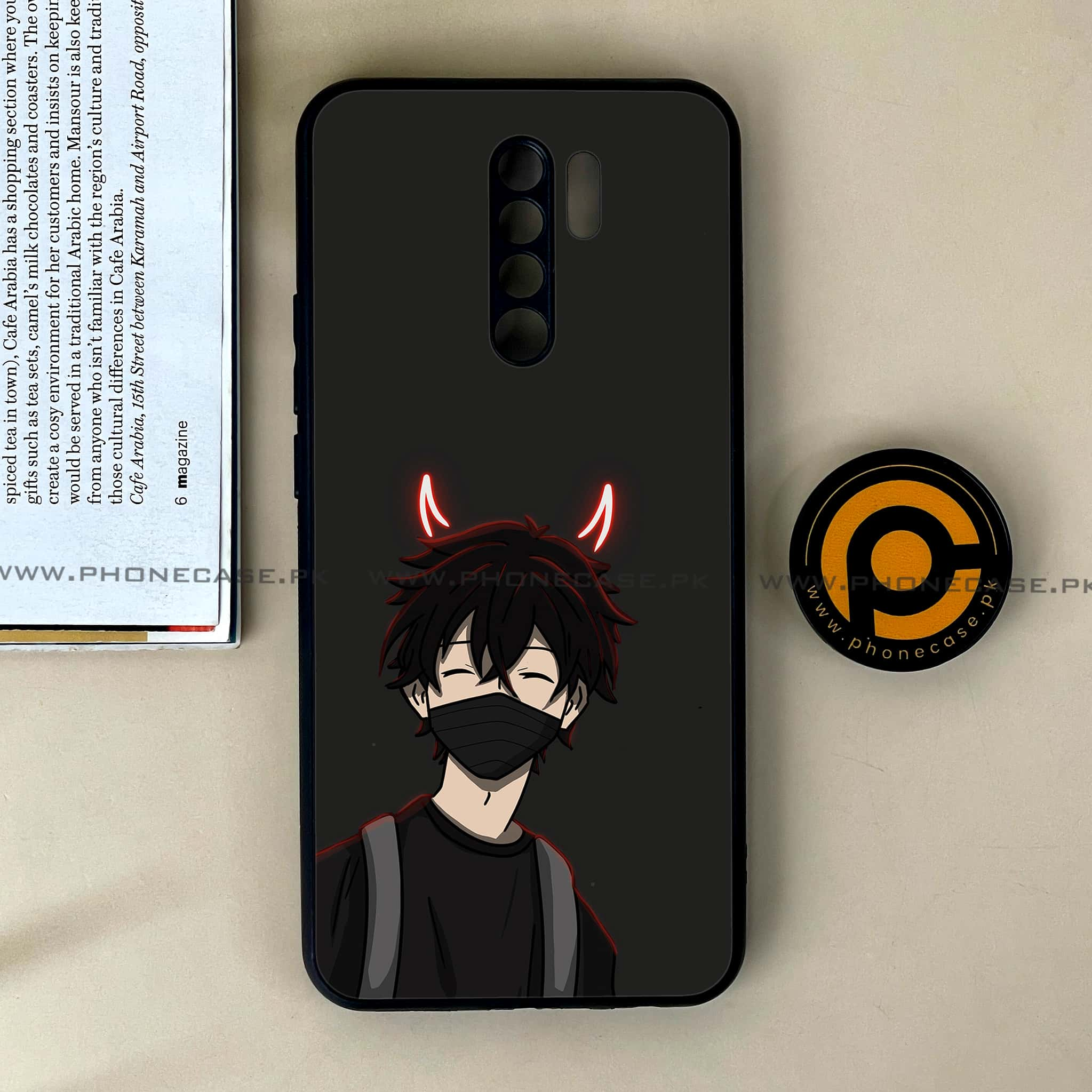 Xiaomi Redmi 9 - Anime Series - Premium Printed Glass soft Bumper shock Proof Case