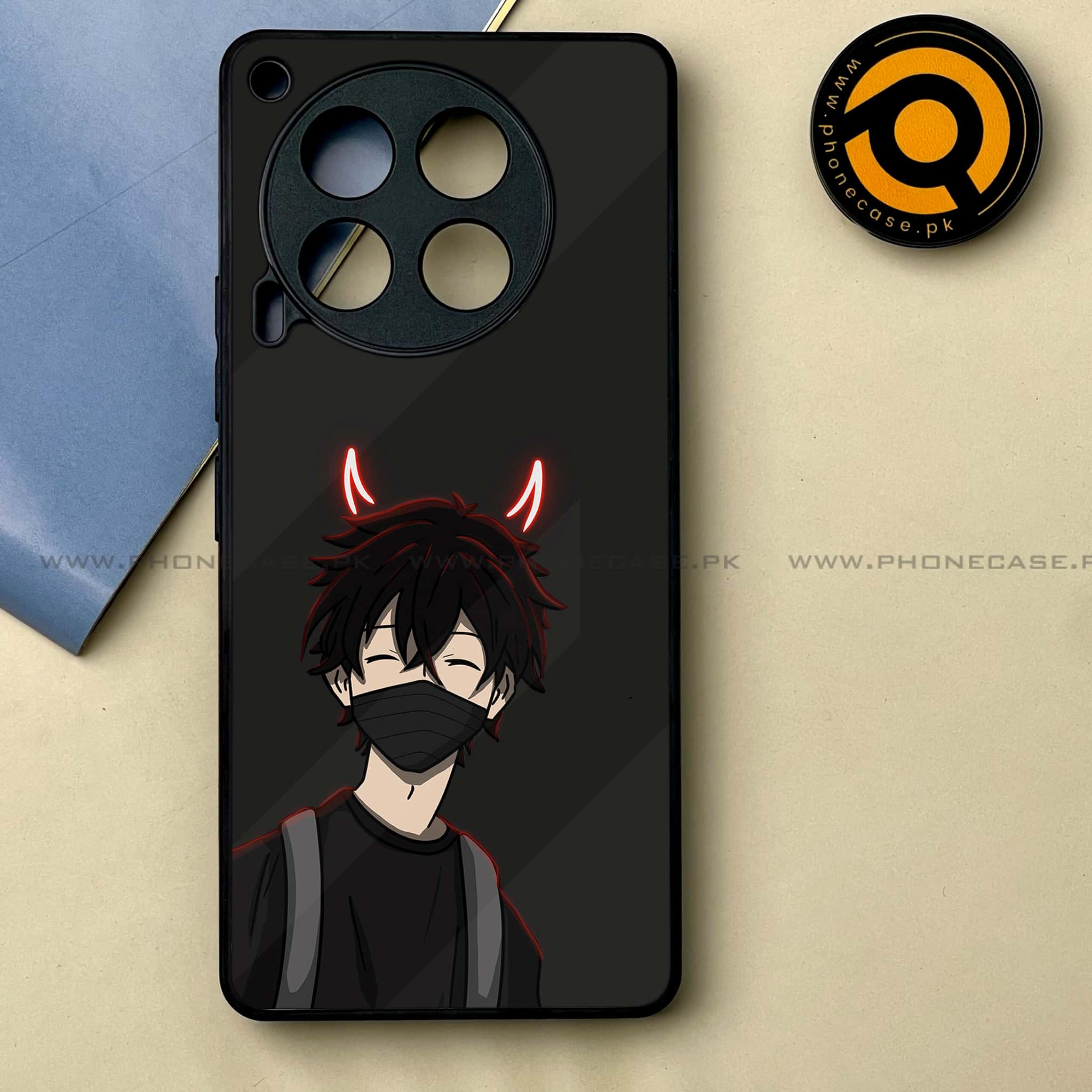 Tecno Camon 30 - Anime Series -  Premium Printed Metal soft Bumper shock Proof Case