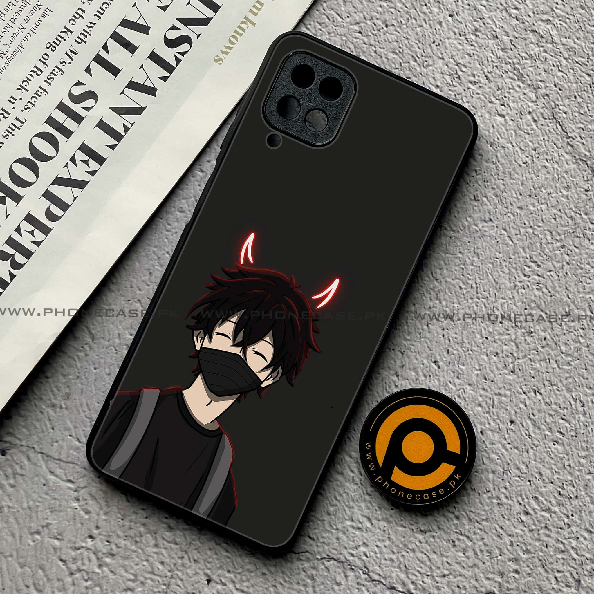 Samsung Galaxy A12 / A12 Nacho - Anime Series - Premium Printed Glass soft Bumper shock Proof Case