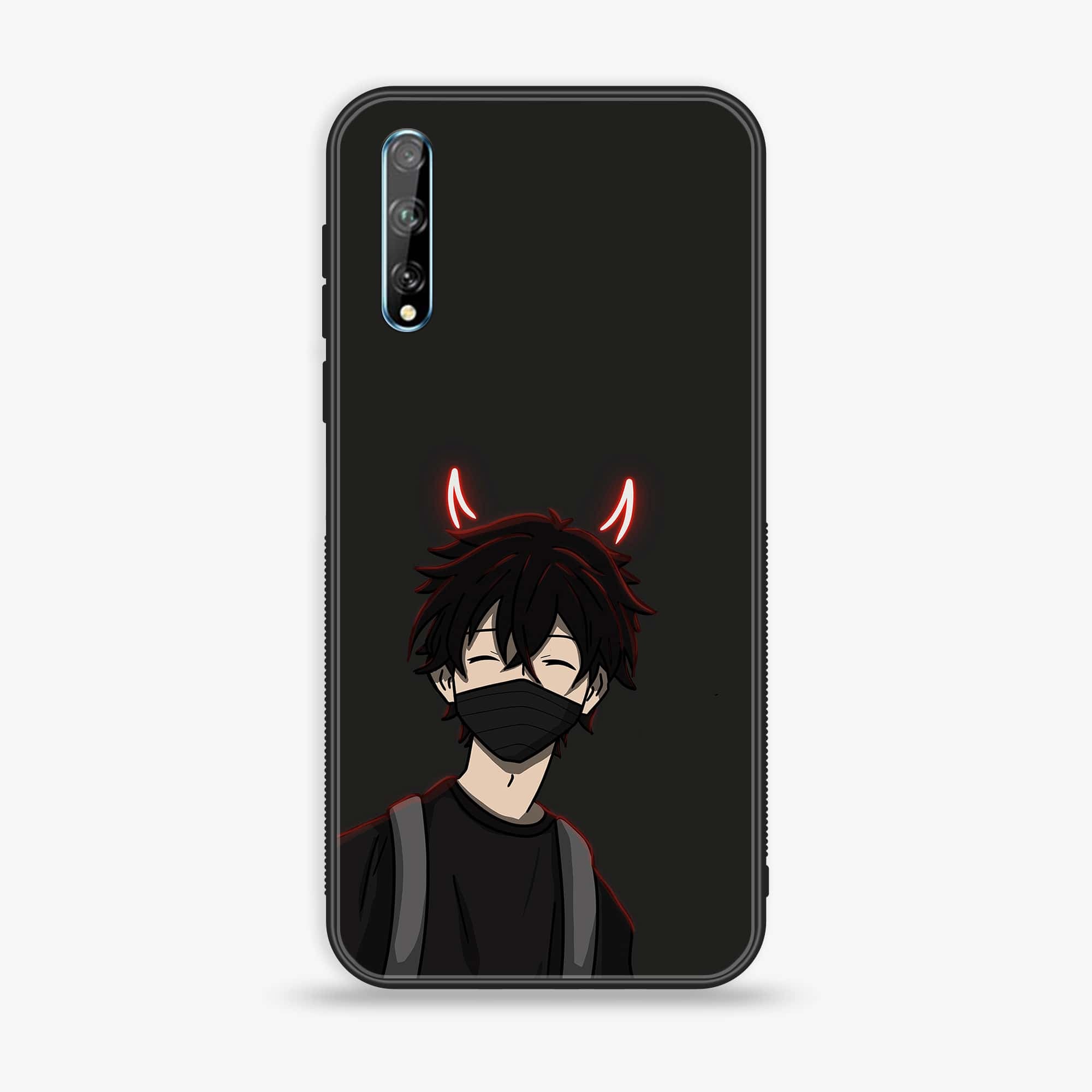 Huawei Y8p - Anime Series - Premium Printed Glass soft Bumper shock Proof Case