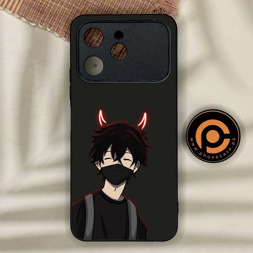 Tecno Spark 40 - Anime Series - Premium Metal Printed soft Bumper shock Proof Case