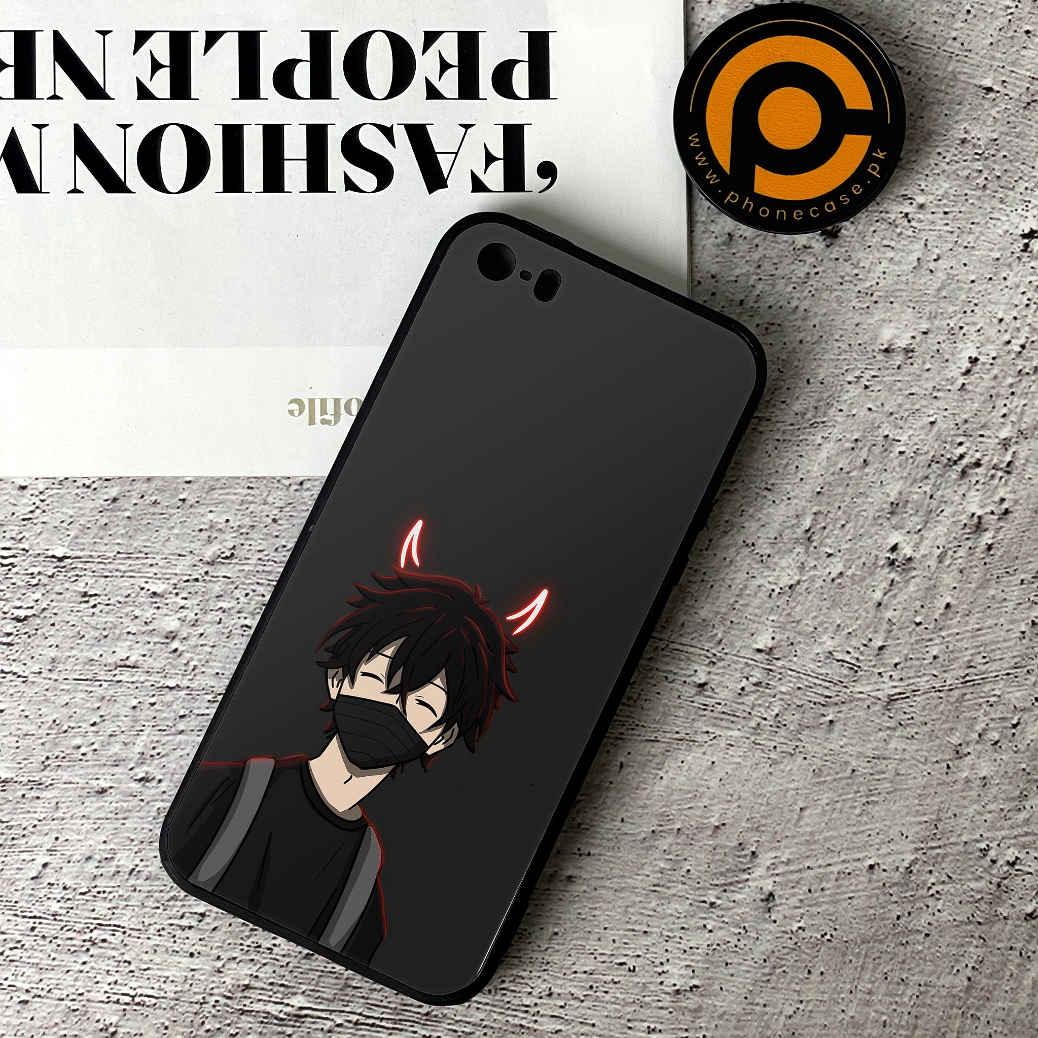 iPhone 5/5c/5s - Anime Series - Premium Printed Glass soft Bumper shock Proof Case