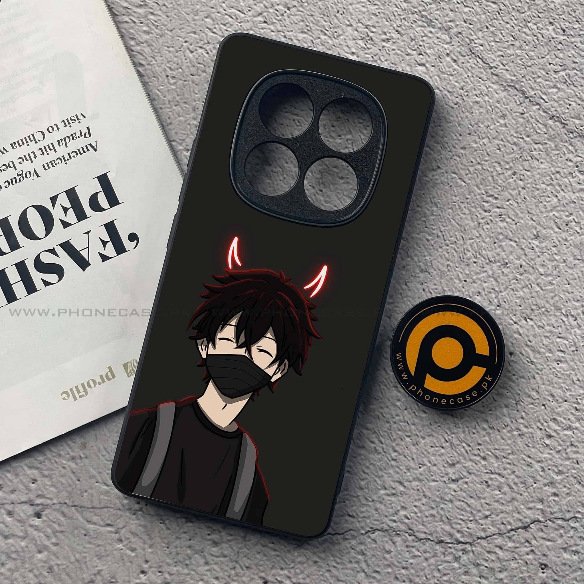 Redmi Note 14 Pro Plus 5G - Anime Series - Premium Printed Glass soft Bumper shock Proof Case
