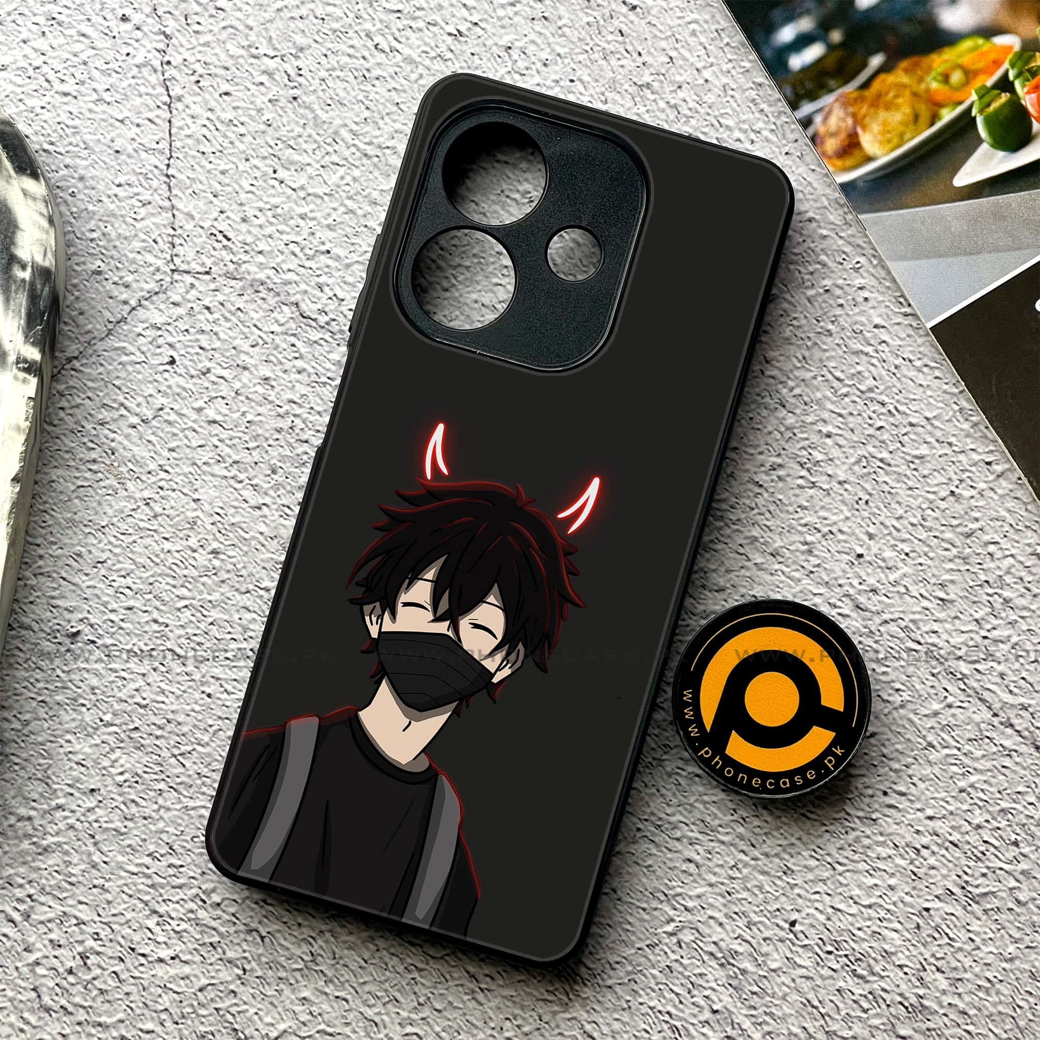 Oppo A5i - Anime Series - Premium Metal Printed soft Bumper shock Proof Case