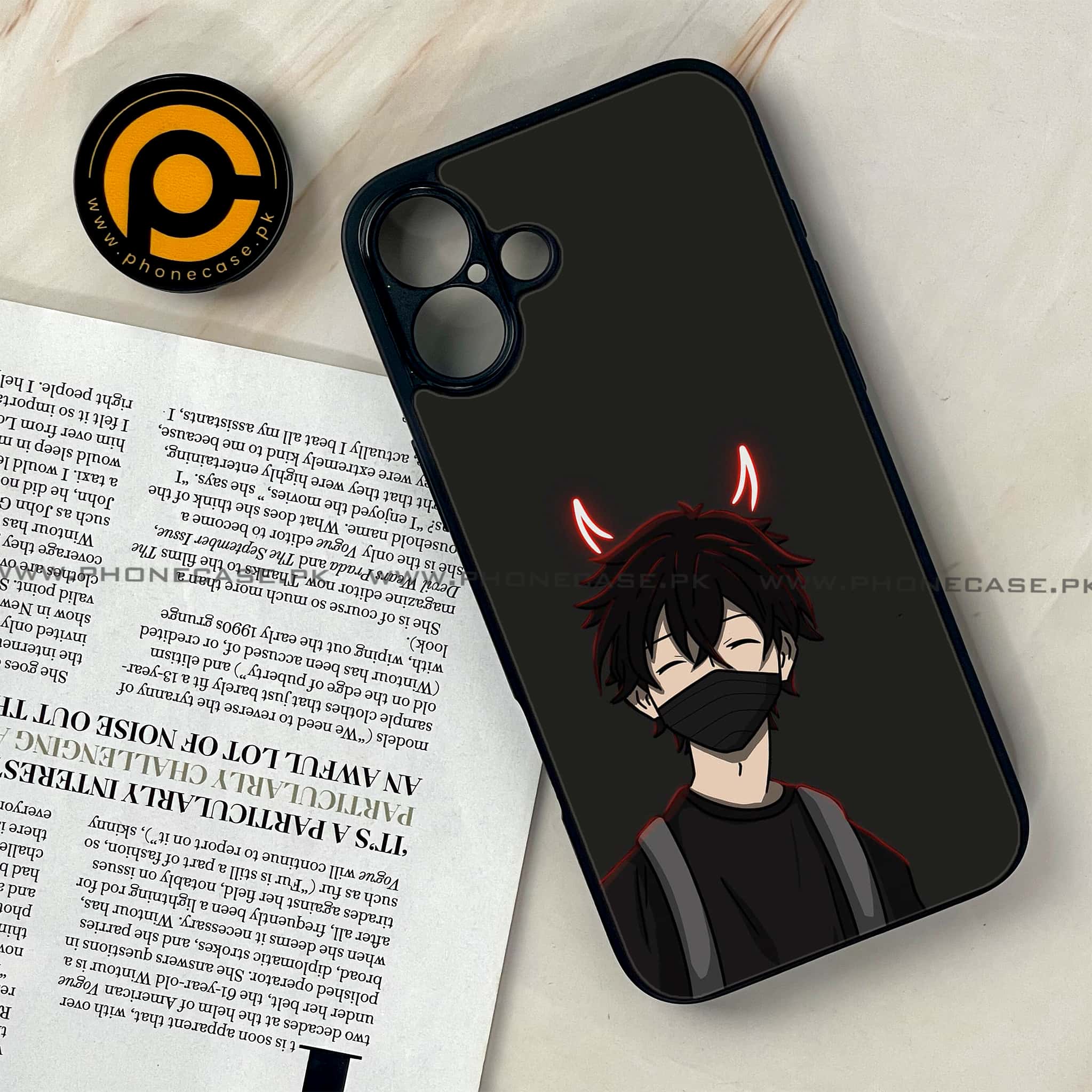 iPhone 16 - Anime Series - Premium Printed Glass soft Bumper shock Proof Case