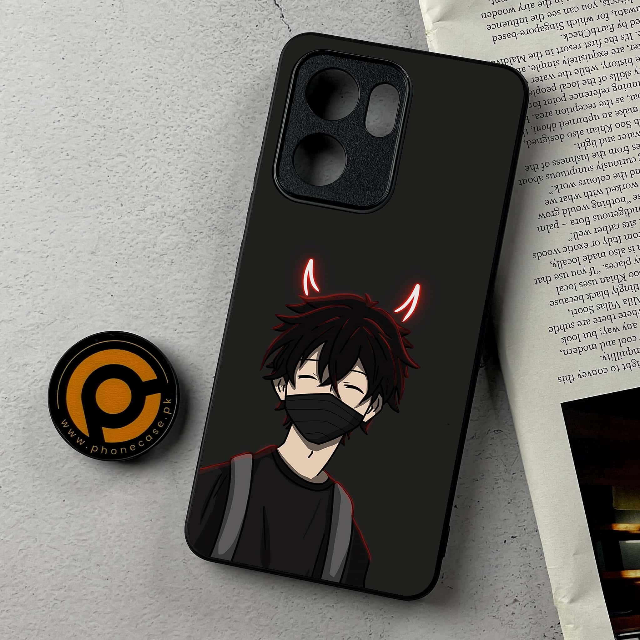 Oppo Reno 13F - Anime Series - Premium Metal Printed Soft Bumper Shockproof Case