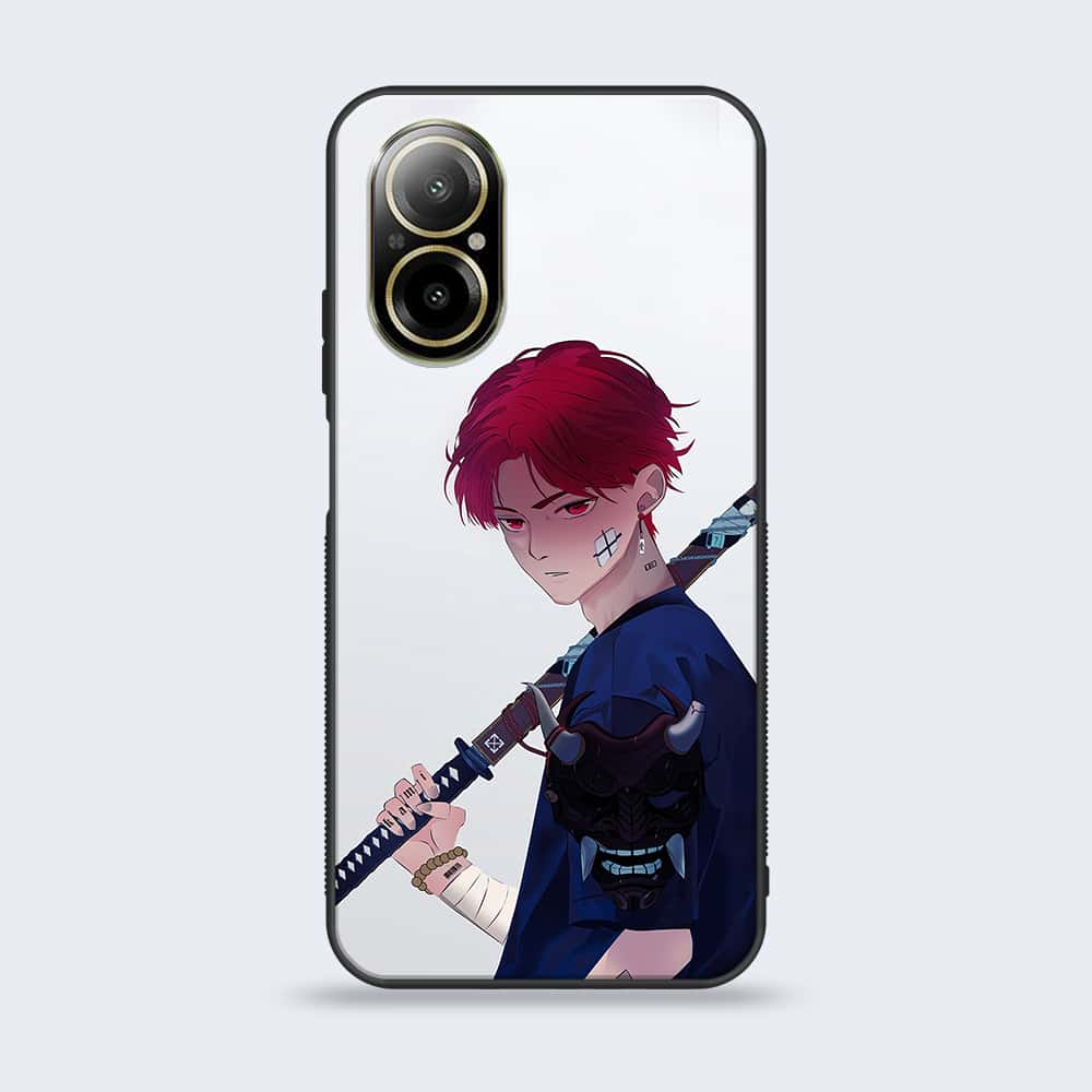 Realme C67 - Anime Series - Premium Printed Glass soft Bumper shock Proof Case