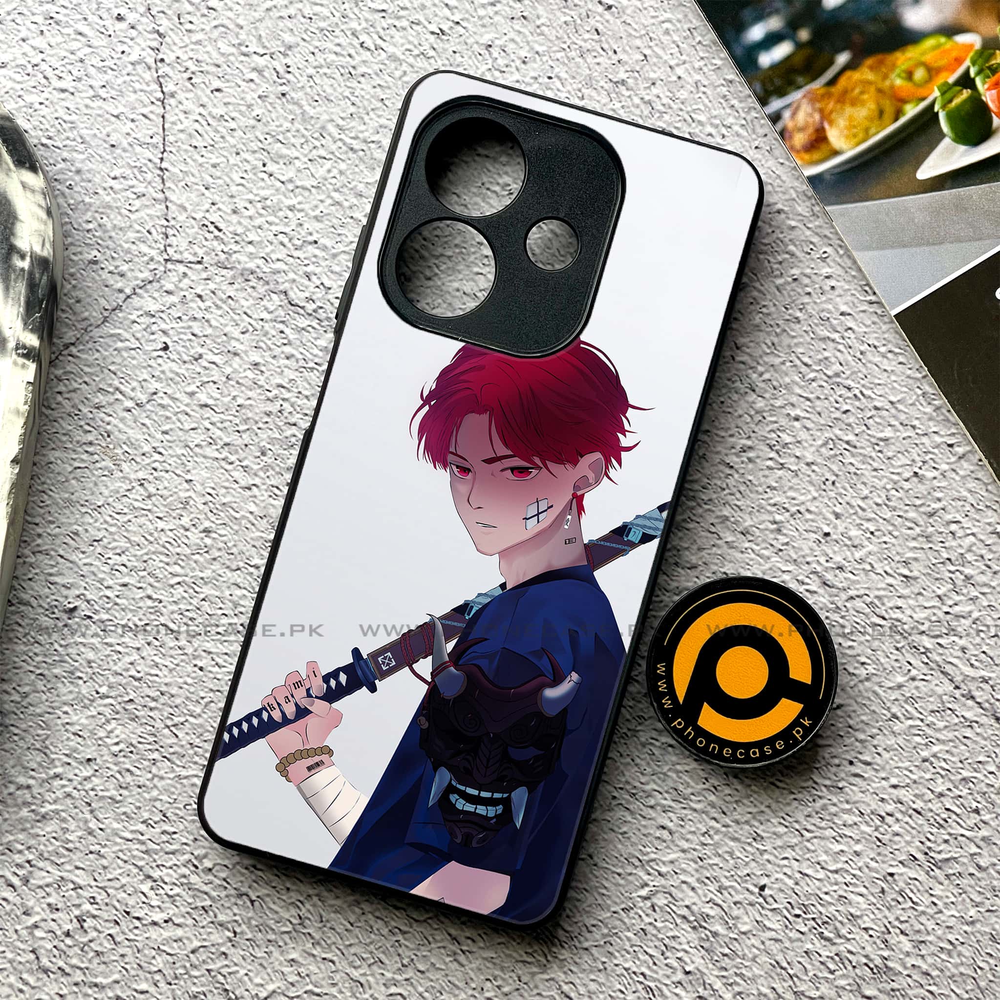 Oppo A5i - Anime Series - Premium Metal Printed soft Bumper shock Proof Case