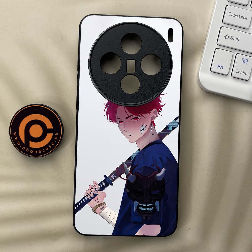 Vivo X200 - Anime Series - Premium Metal  Printed soft Bumper shock Proof Case