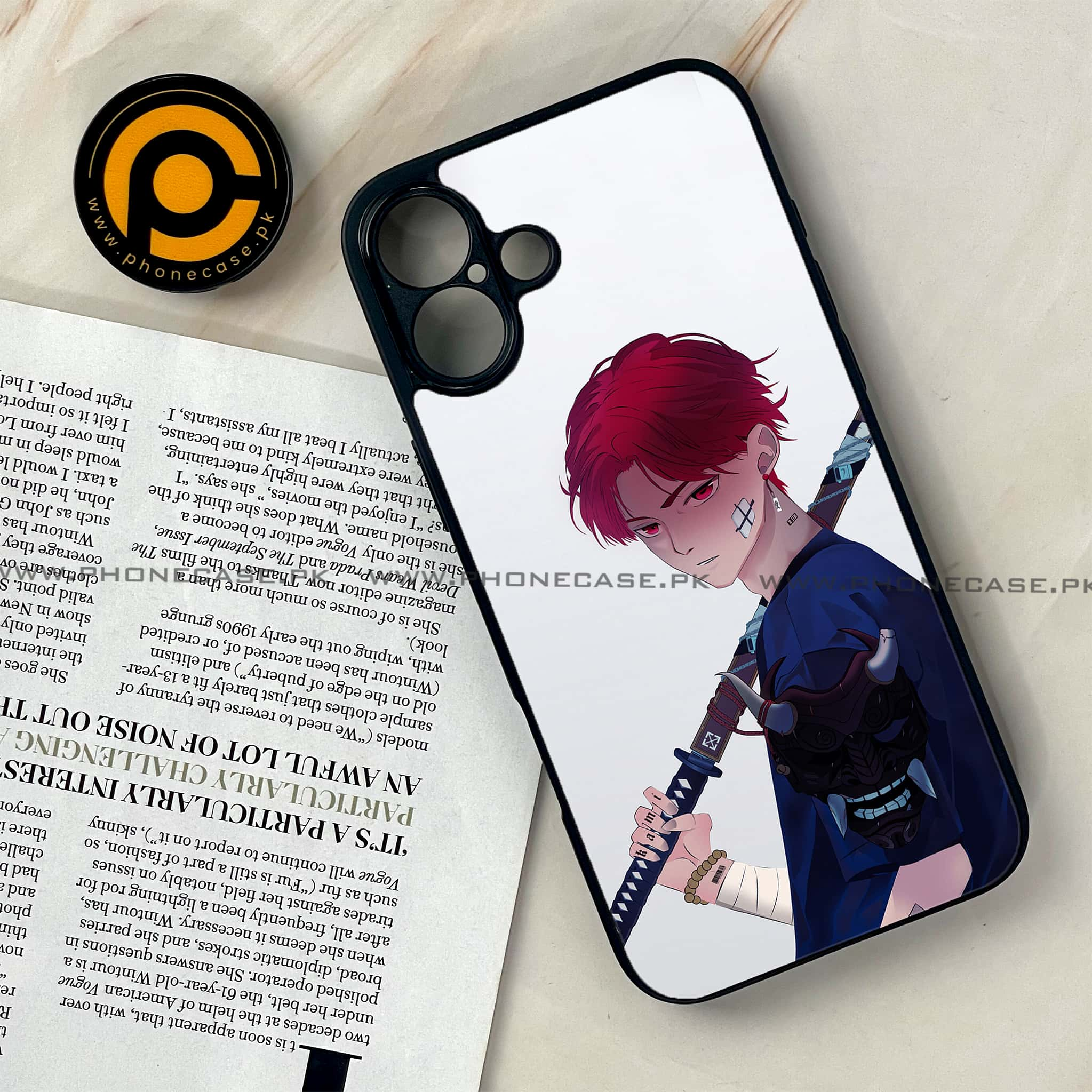 iPhone 16 Plus - Anime Series - Premium Printed Glass soft Bumper shock Proof Case