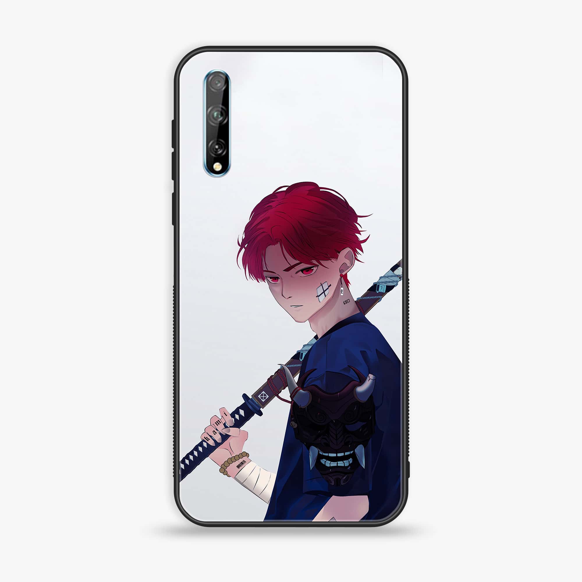 Huawei Y8p - Anime Series - Premium Printed Glass soft Bumper shock Proof Case