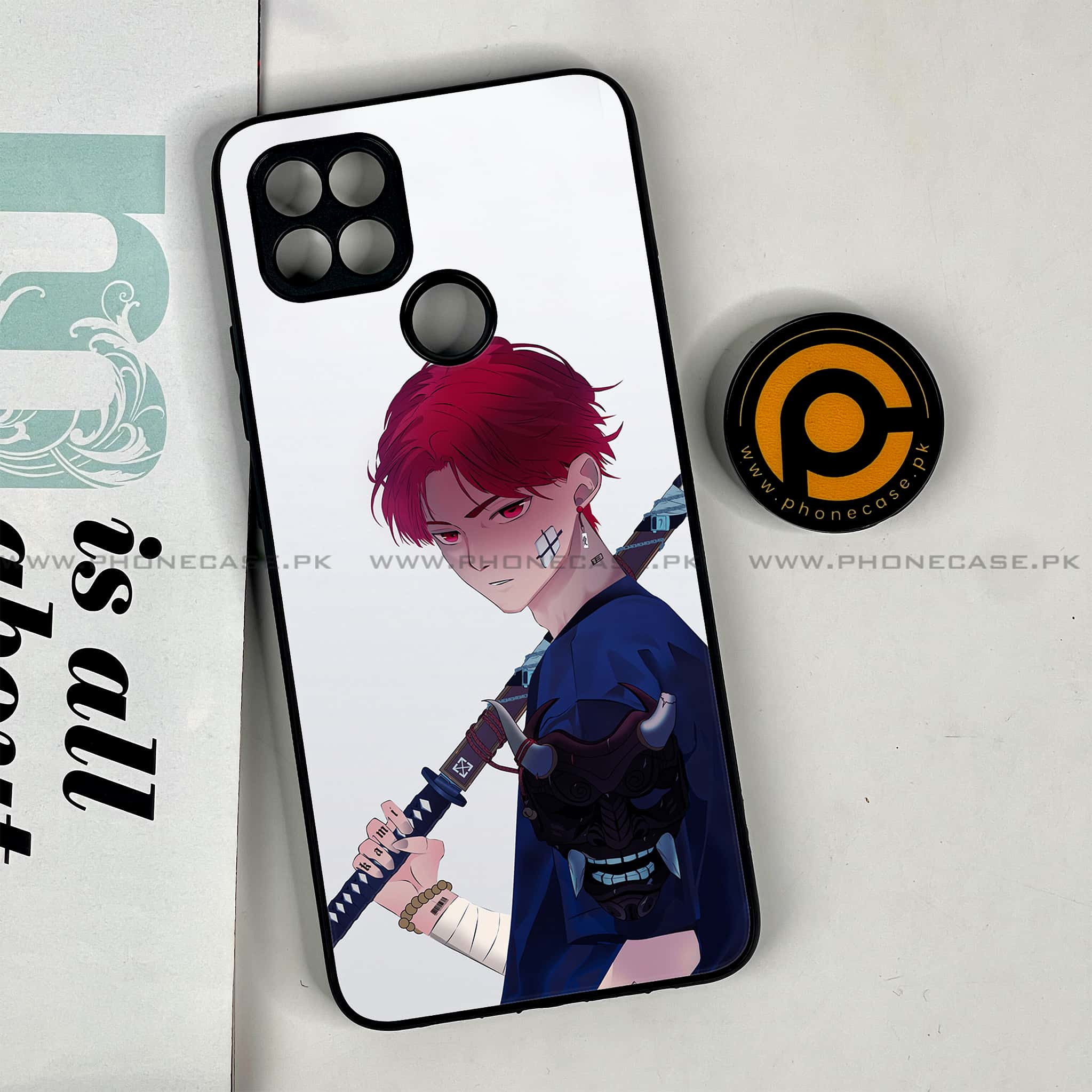 Oppo A15s - Anime Series - Premium Printed Glass soft Bumper shock Proof Case