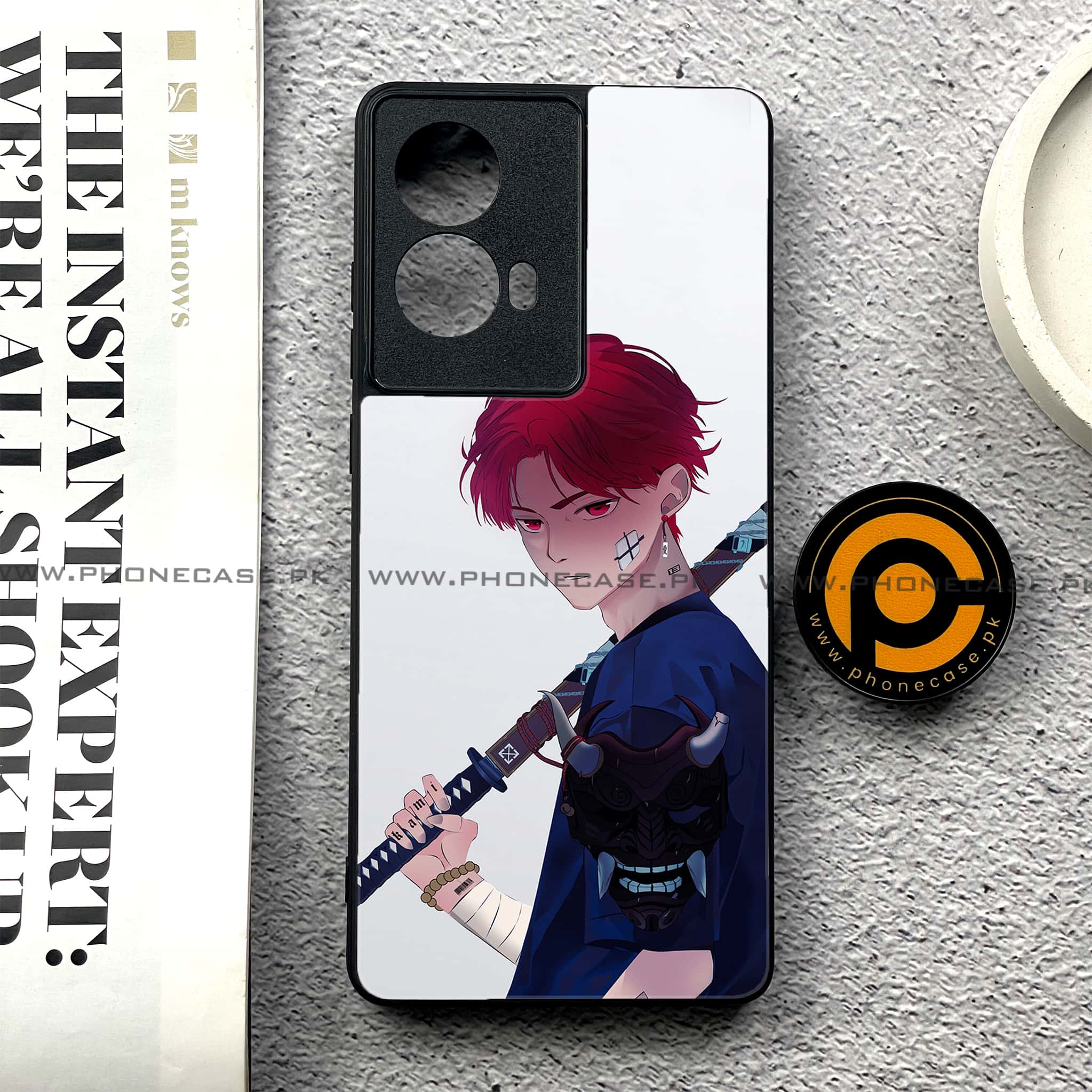 Moto G85 - Anime Series - Premium Printed Glass soft Bumper shock Proof Case