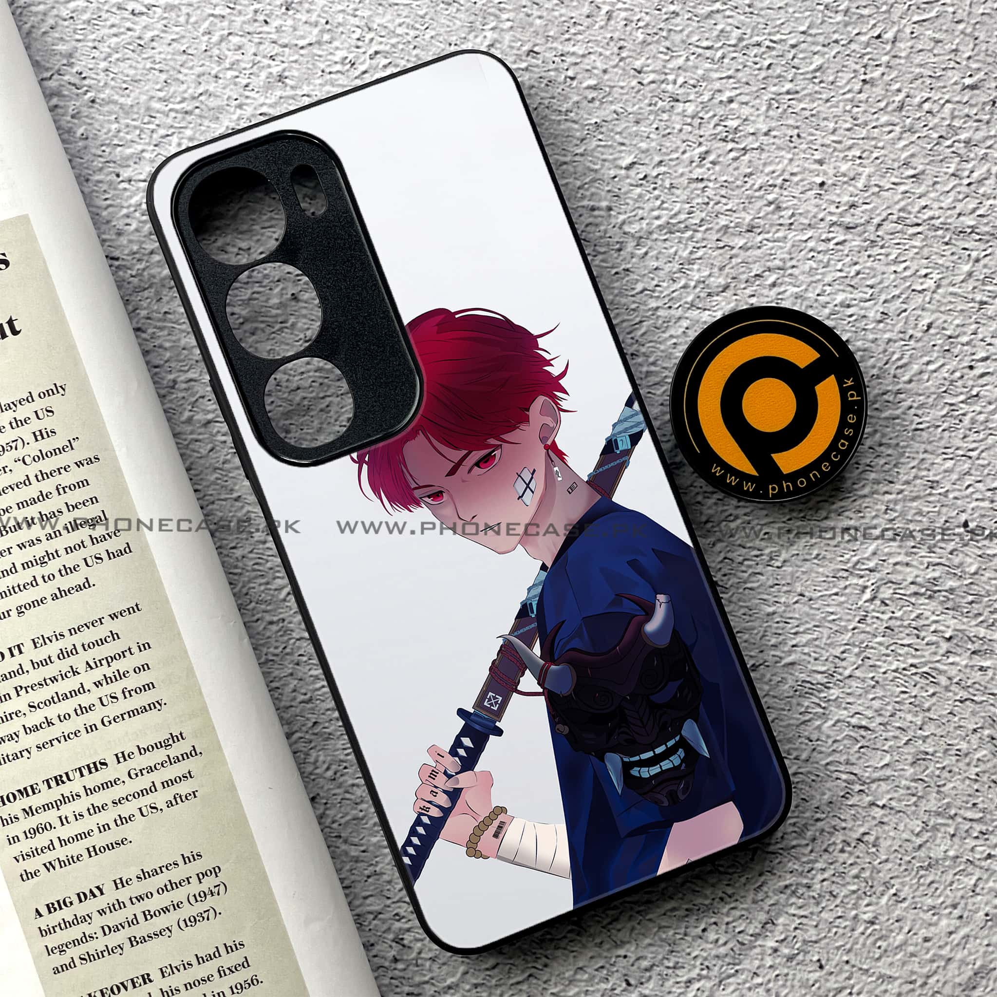 Vivo Y19s Pro - Anime Series - Premium Metal Printed soft Bumper shock Proof Case