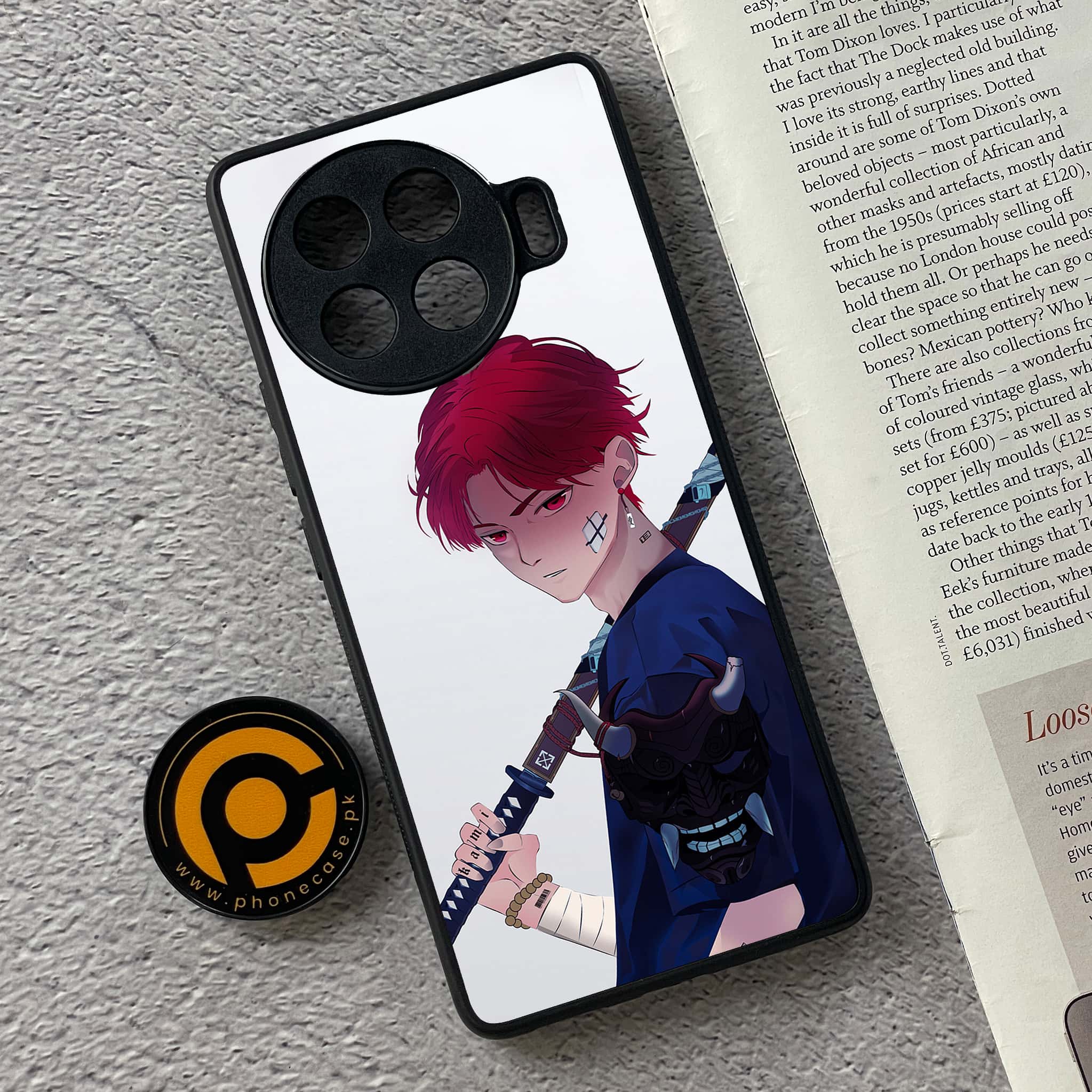 Tecno Spark 20 pro plus - Anime Series - Premium Metal Printed soft Bumper shock Proof Case