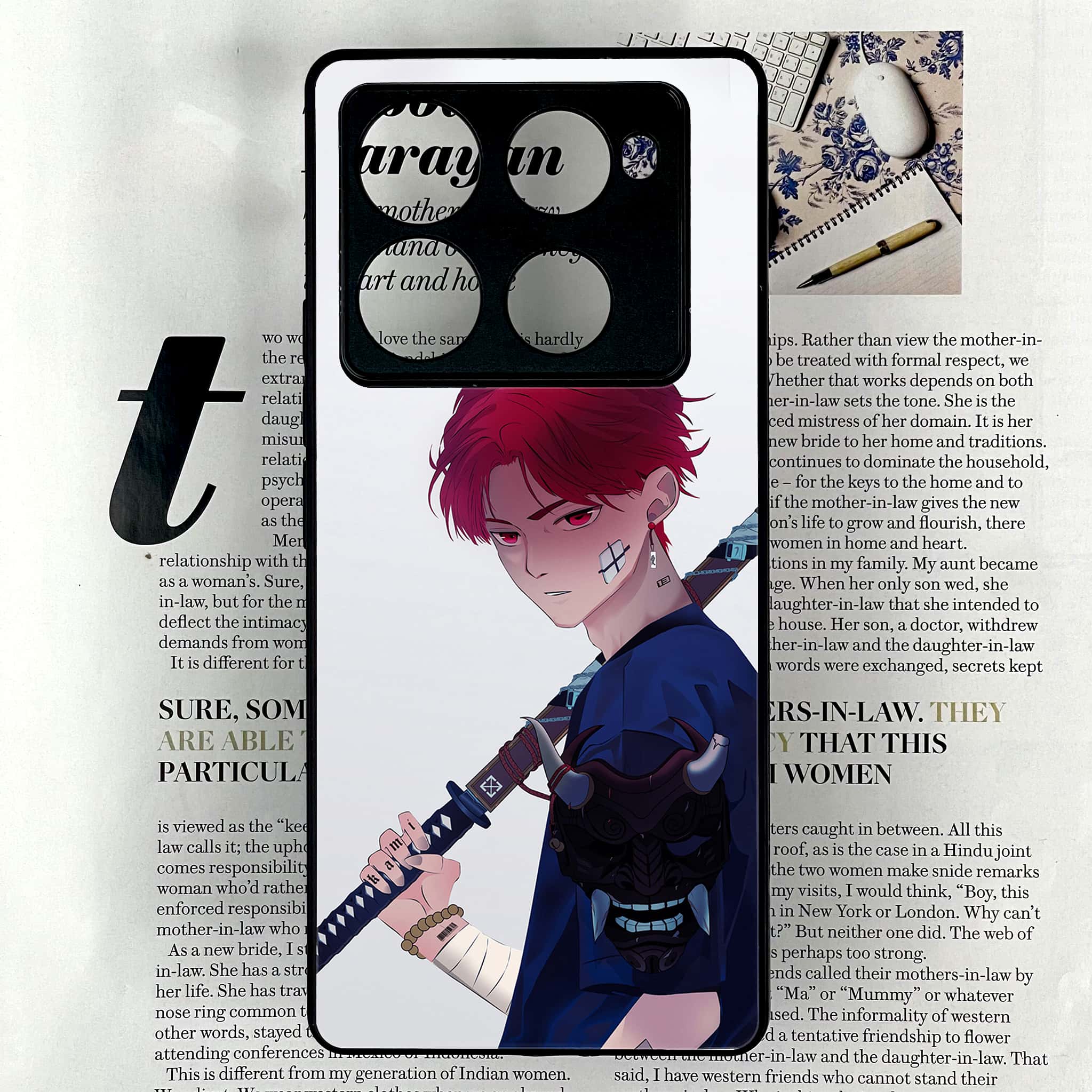 Infinix Note 40 Pro Plus - Anime Series - Premium Metal Printed soft Bumper shock Proof Case