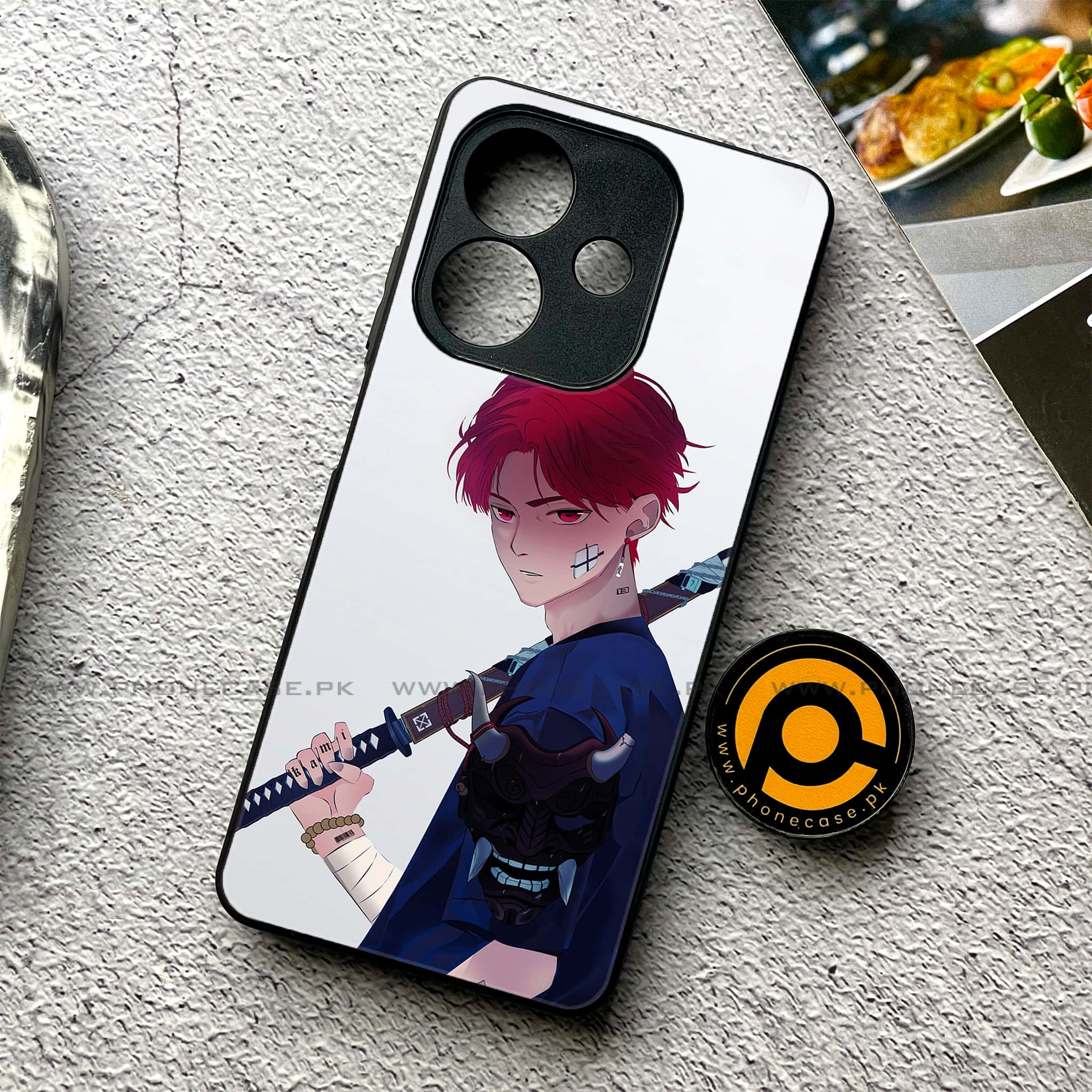 Oppo A3x - Anime Series - Premium Printed Glass soft Bumper shock Proof Case