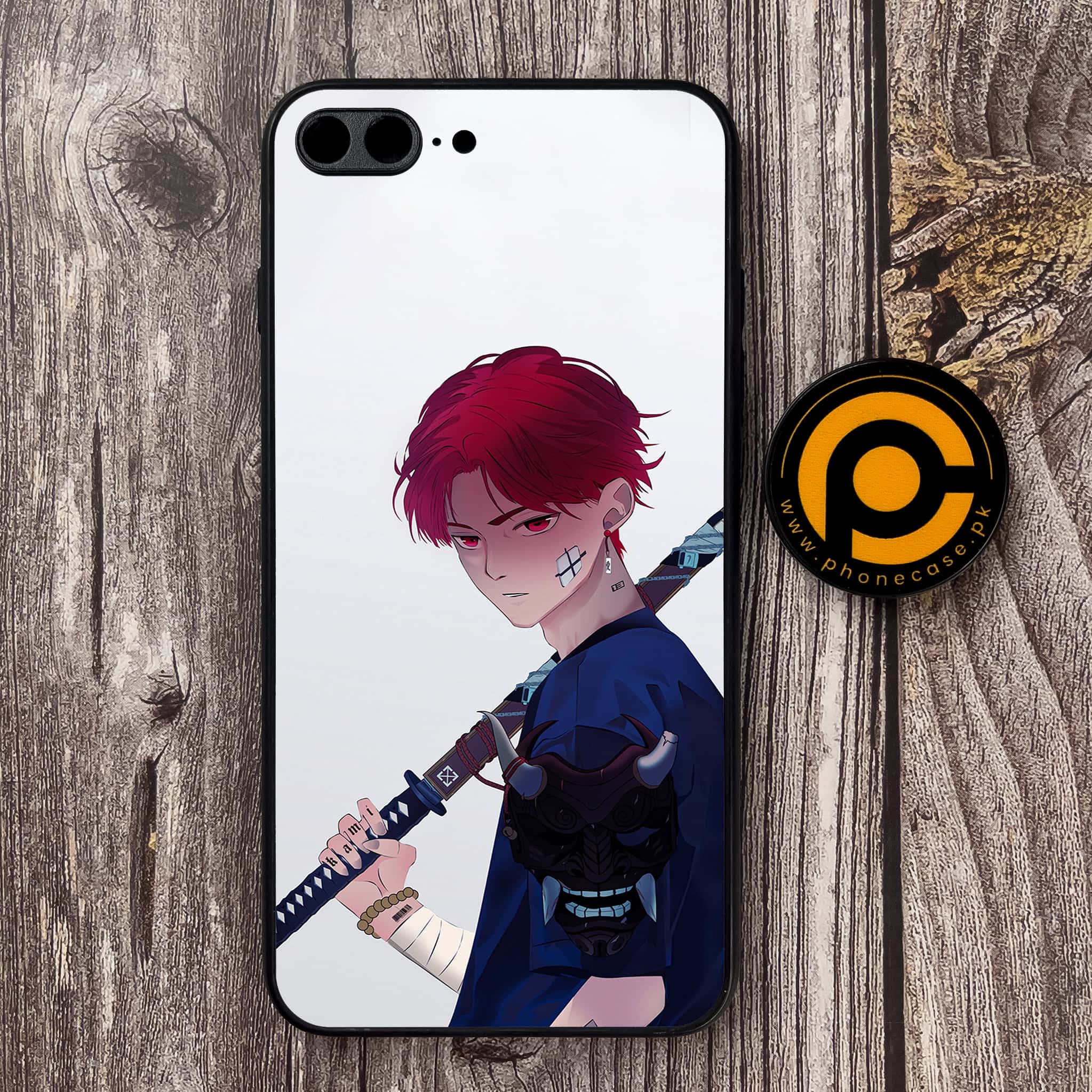 iPhone 7 Plus/ 8 Plus - Anime Series - Premium Metal Printed soft Bumper shock Proof Case