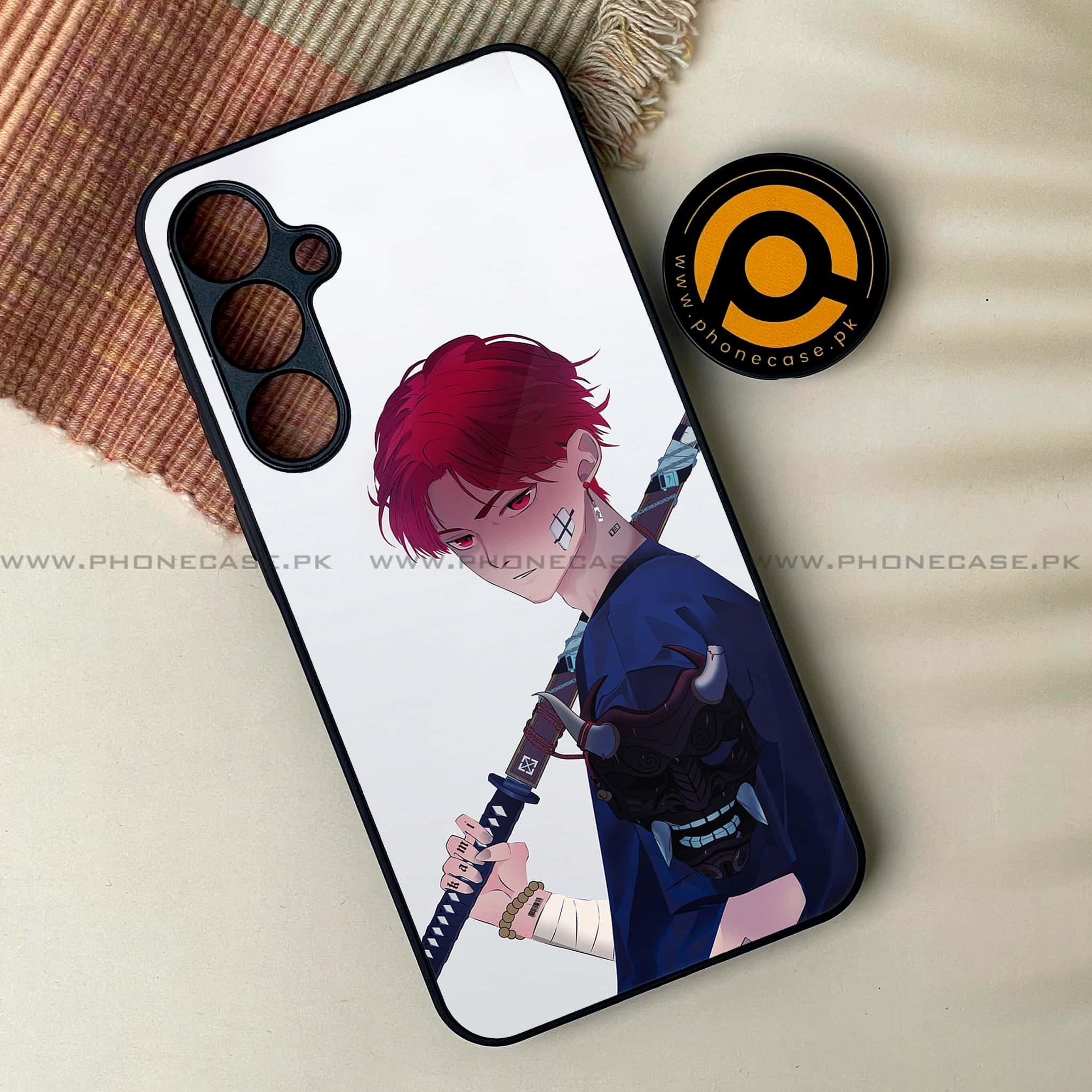 Samsung Galaxy A14 - Anime Series - Premium Printed Glass soft Bumper shock Proof Case