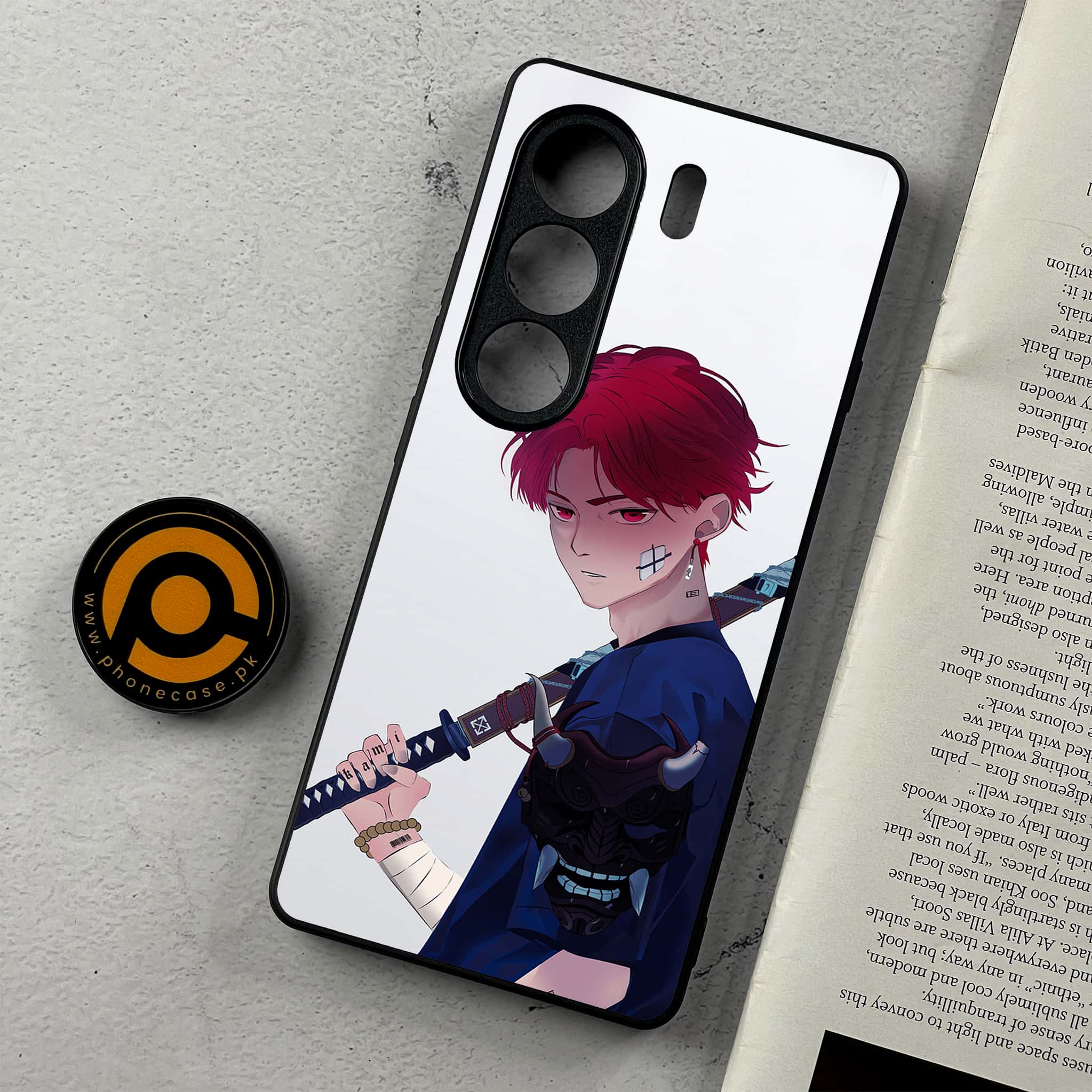 Tecno Camon 40 - Anime Series - Premium Metal Printed Soft Bumper Shockproof Case