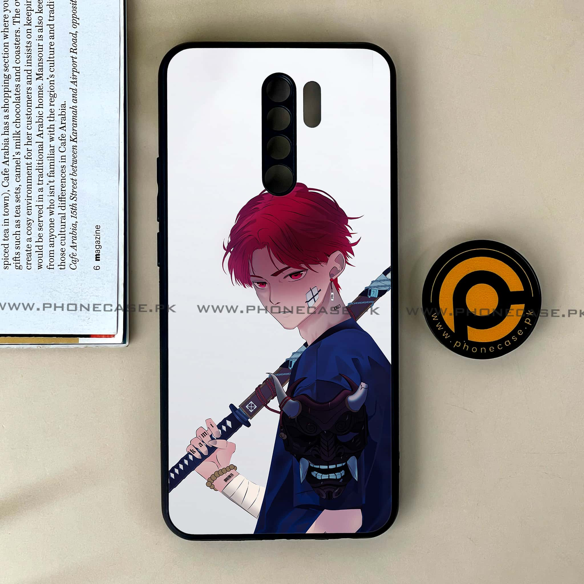 Xiaomi Redmi 9 - Anime Series - Premium Printed Glass soft Bumper shock Proof Case