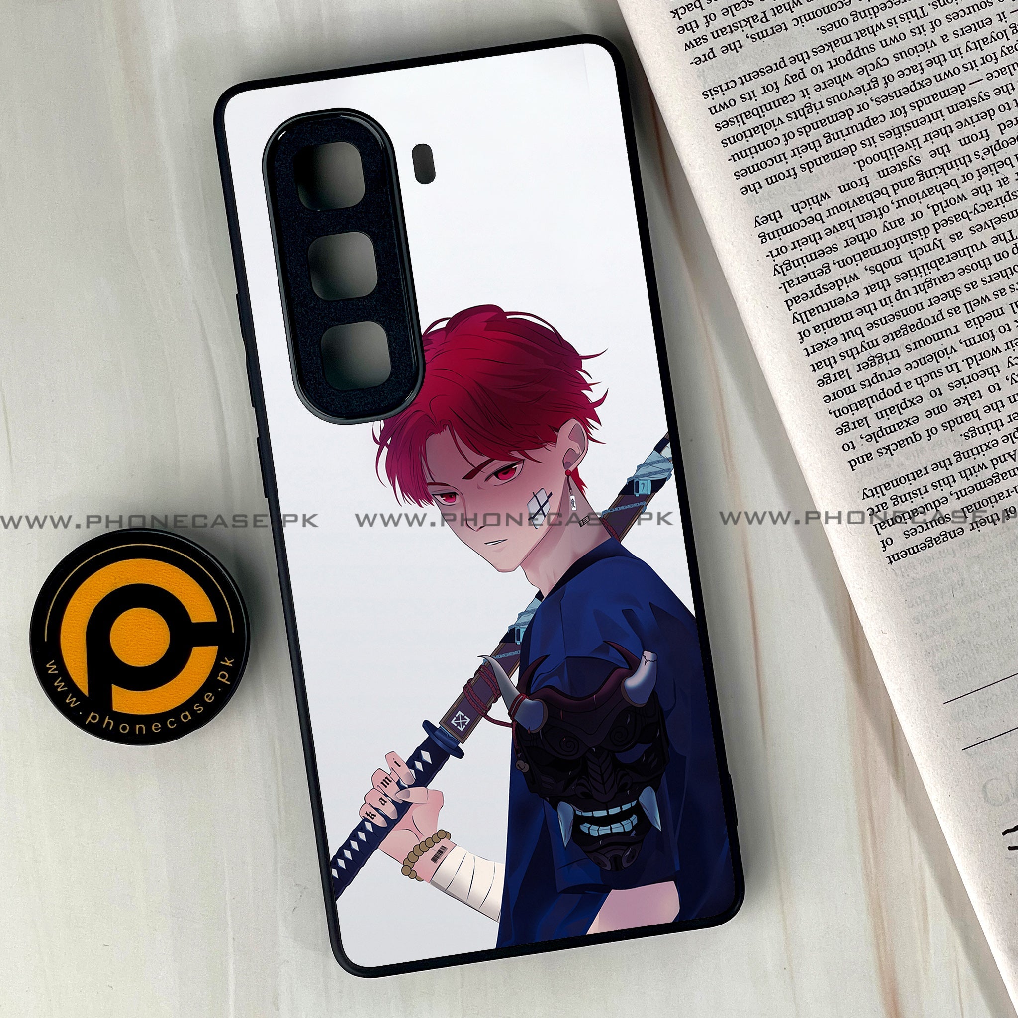 Infinix Hot 60 Pro Plus - Anime Series - Premium Metal Printed soft Bumper shock Proof Case