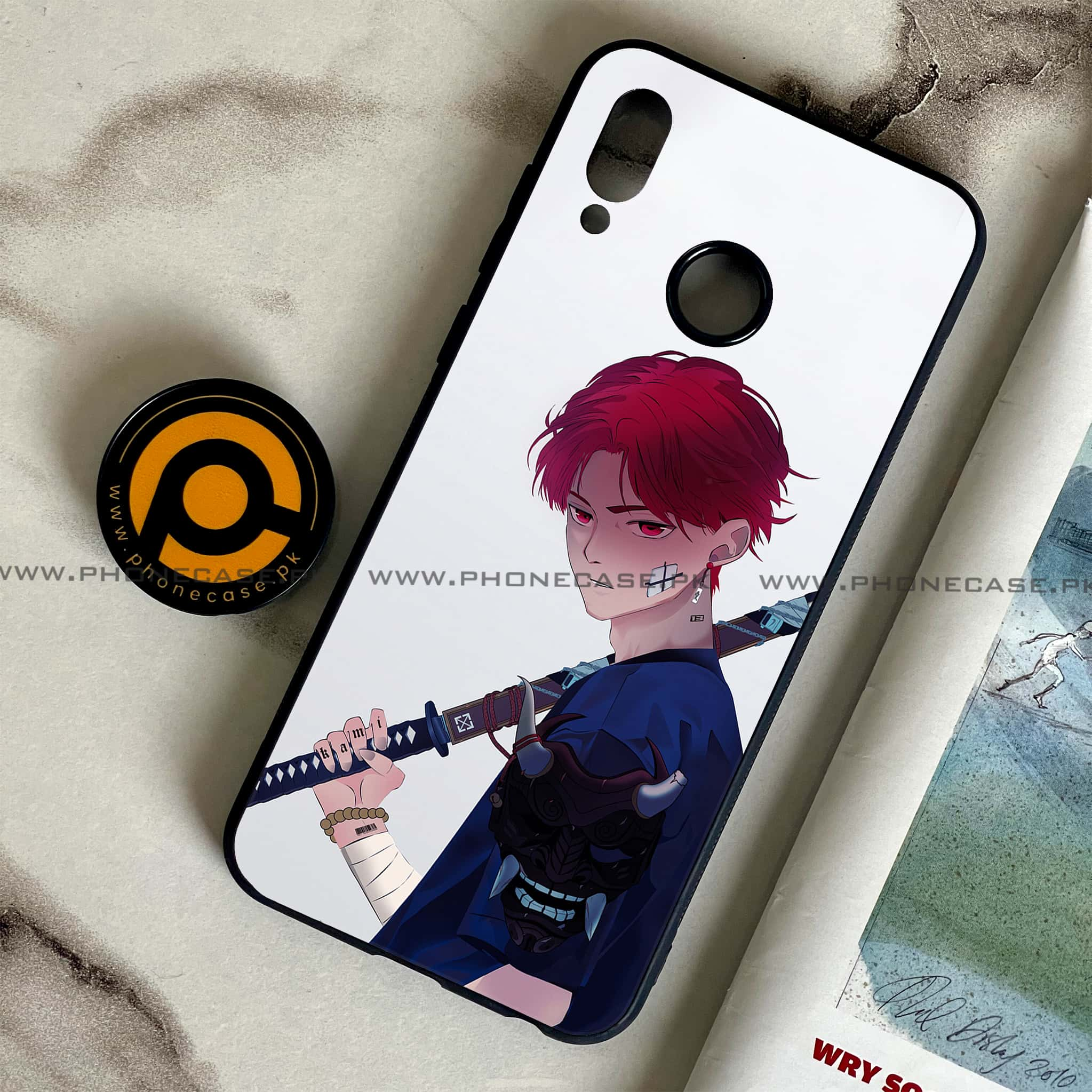 Huawei Honor Play - Anime Series - Premium Printed Glass soft Bumper shock Proof Case