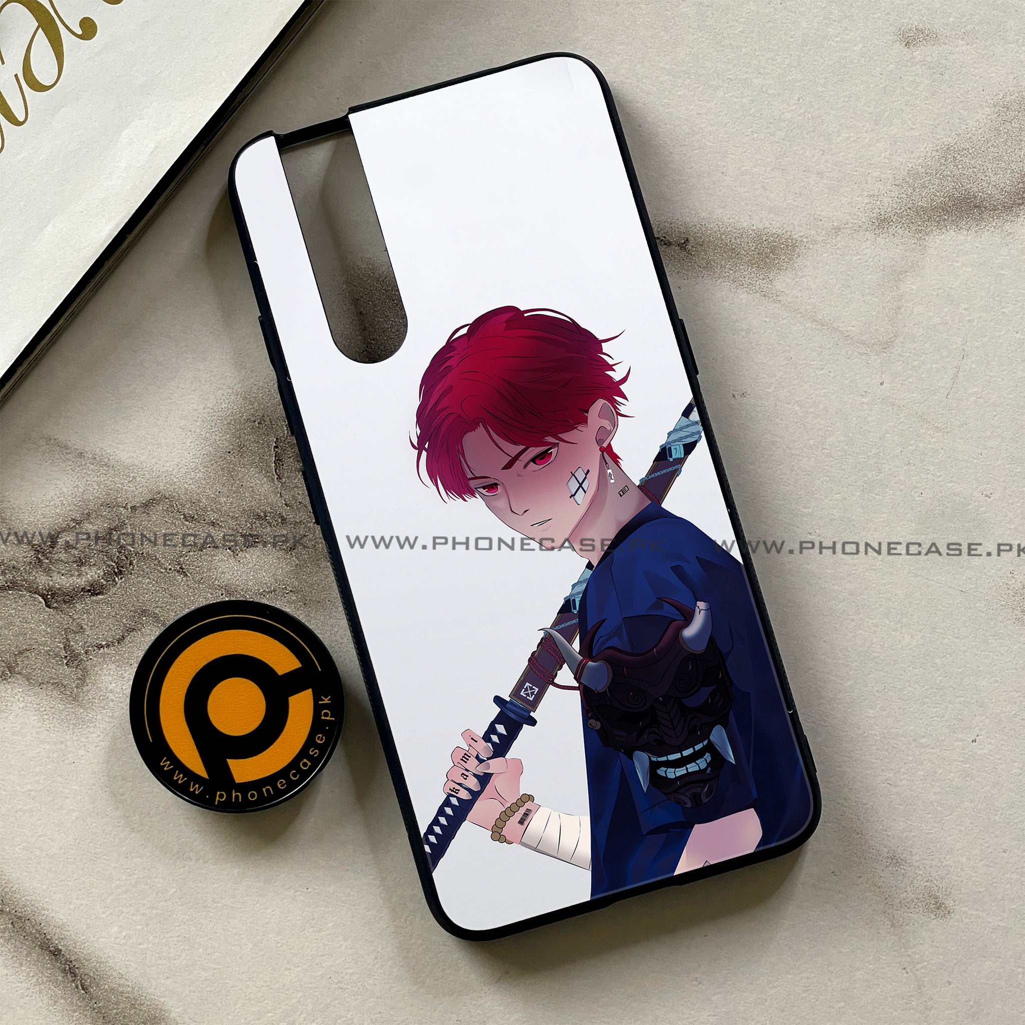 Vivo V15 Pro - Anime Series - Premium Printed Glass soft Bumper shock Proof Case