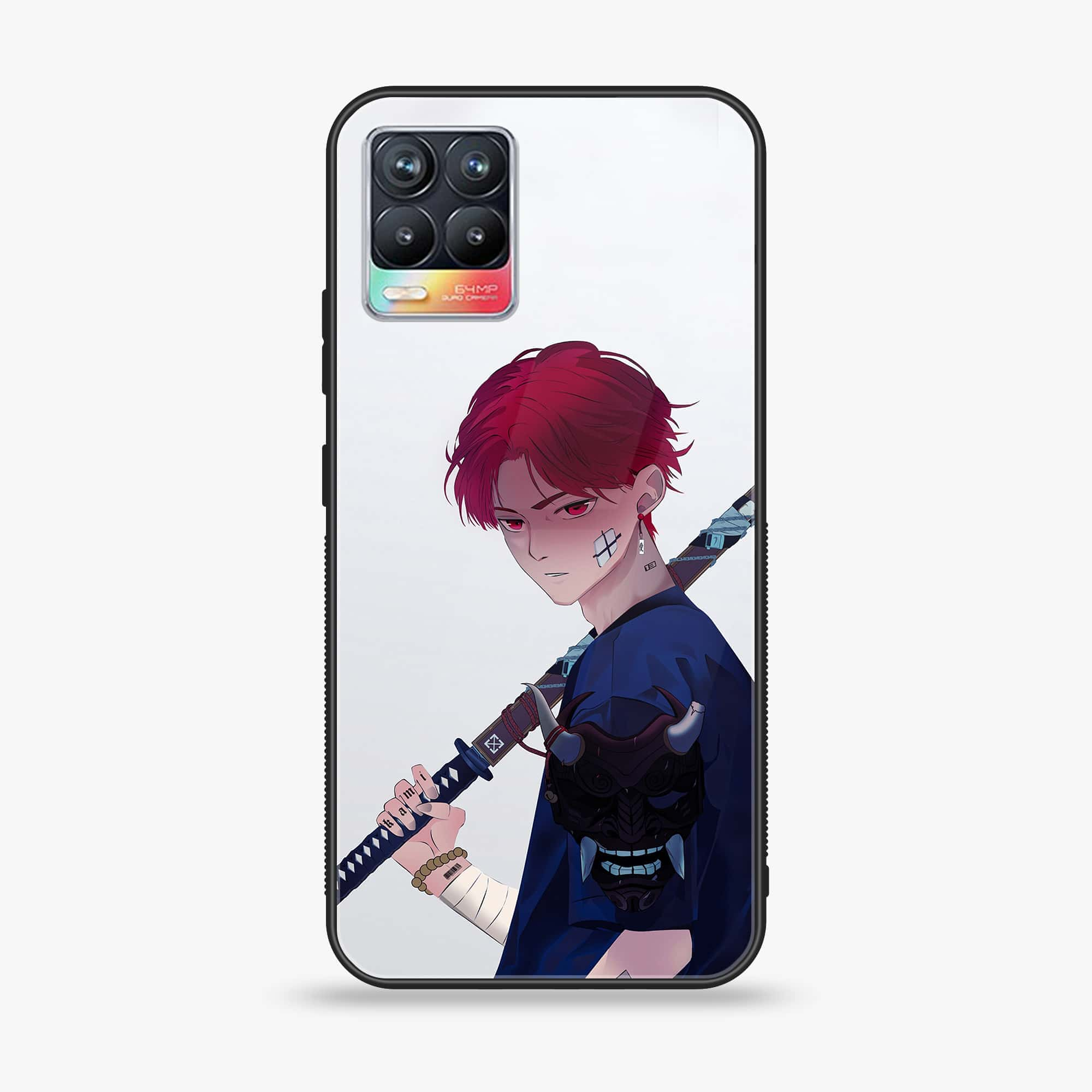 Realme 8 Pro - Anime Series - Premium Printed Glass soft Bumper shock Proof Case