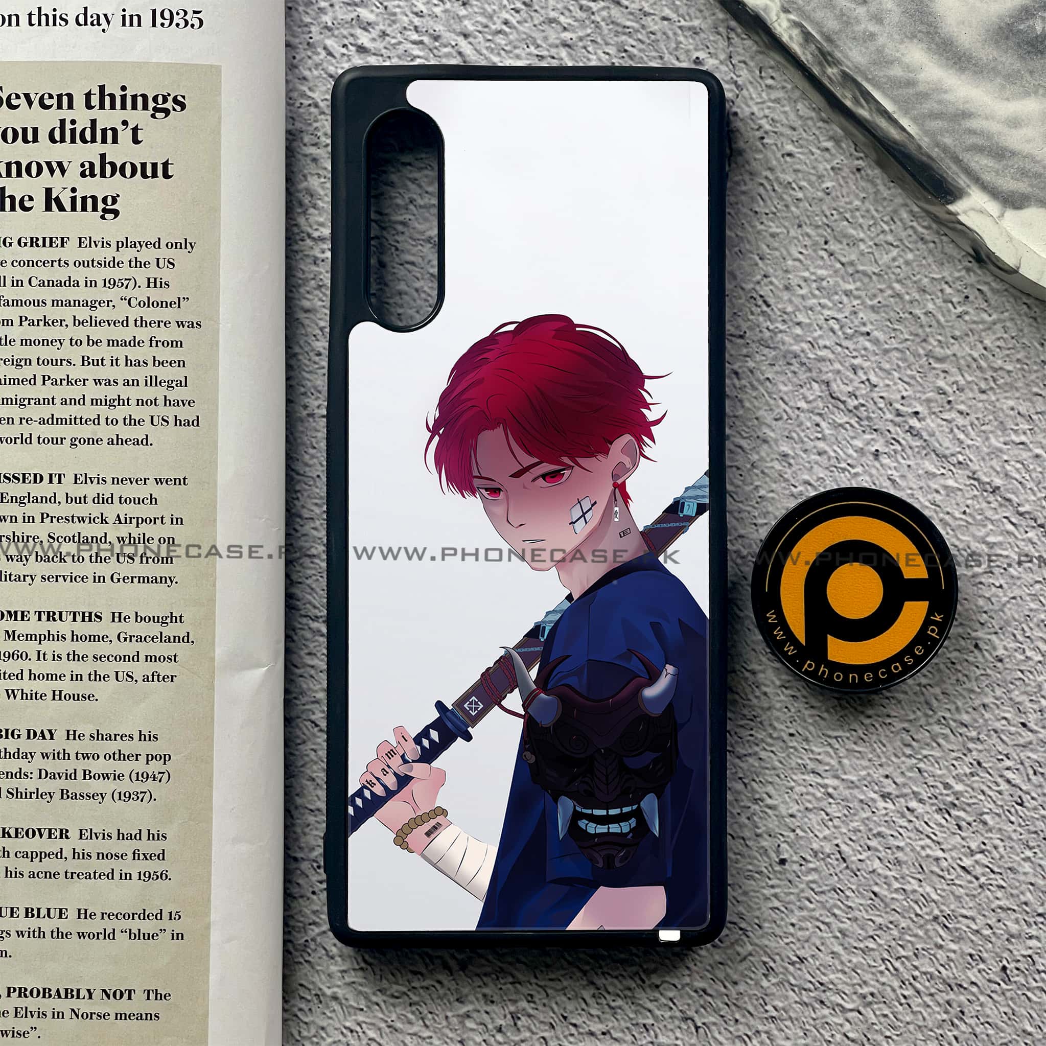 LG Velvet - Anime Series - Premium Printed Glass soft Bumper shock Proof Case