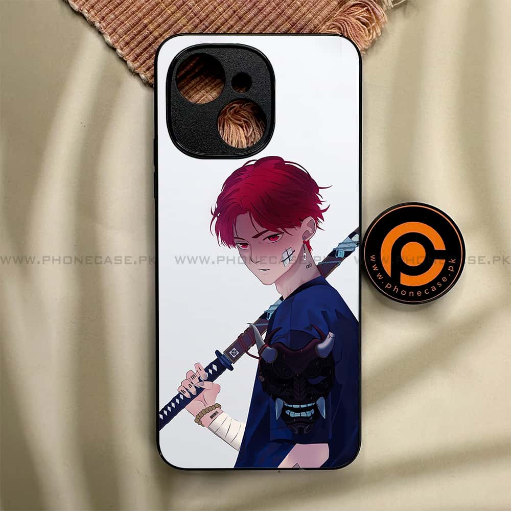 Tecno Spark 40C - Anime Series - Premium Metal Printed soft Bumper shock Proof Case