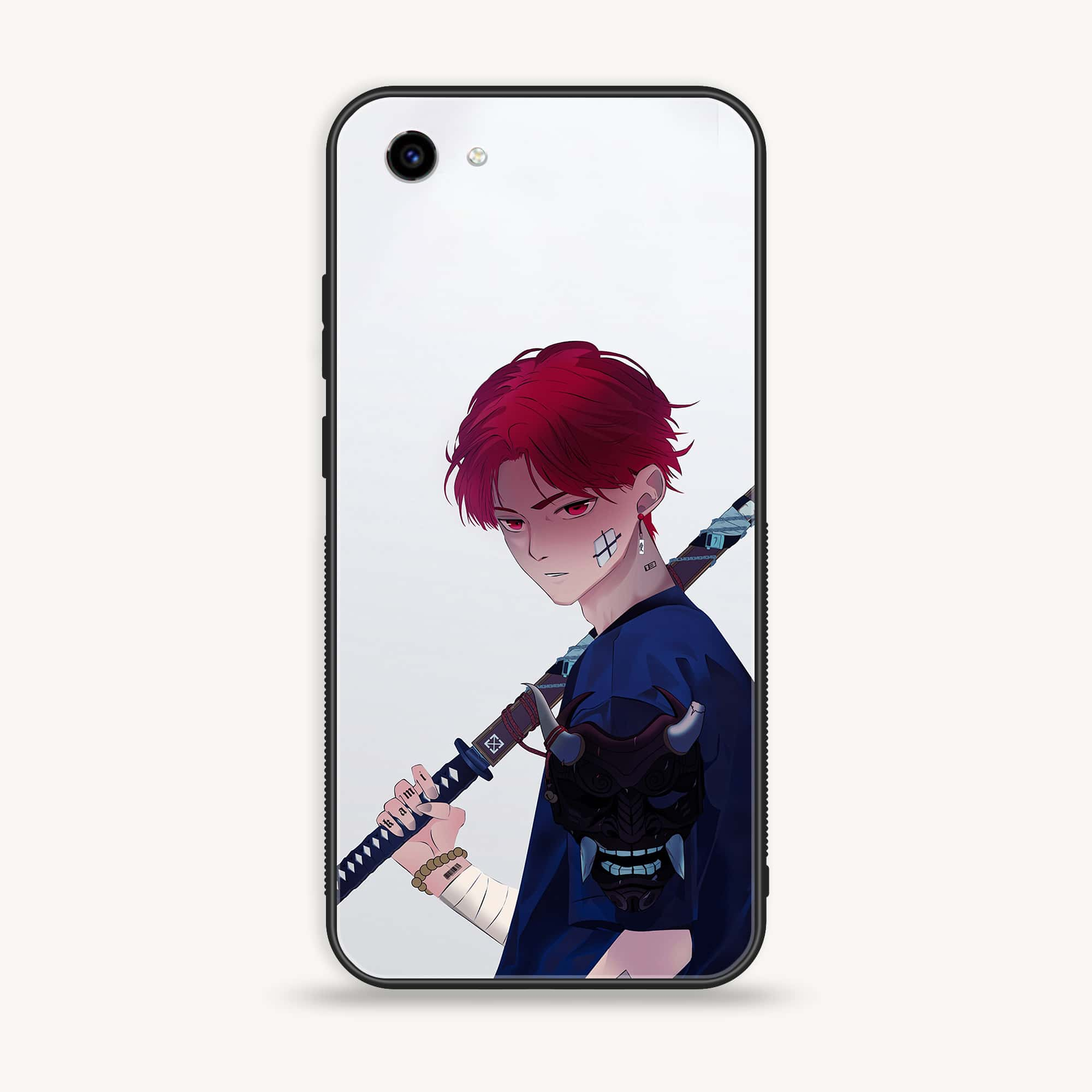 Vivo Y83 - Anime Series - Premium Printed Glass soft Bumper shock Proof Case