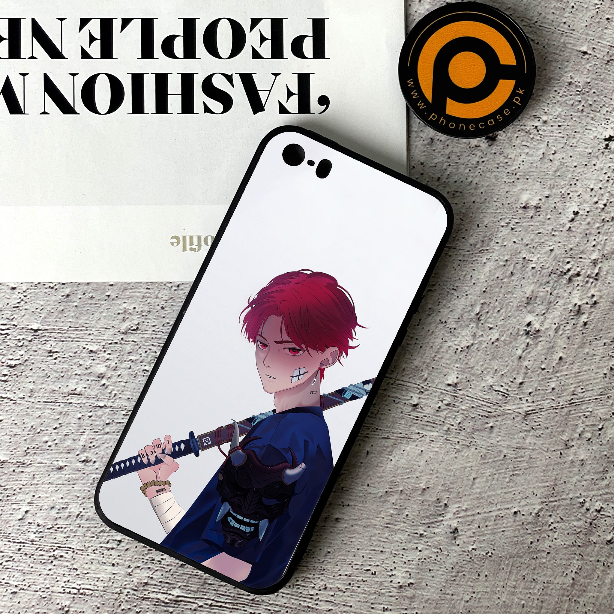 iPhone 5/5c/5s - Anime Series - Premium Printed Glass soft Bumper shock Proof Case