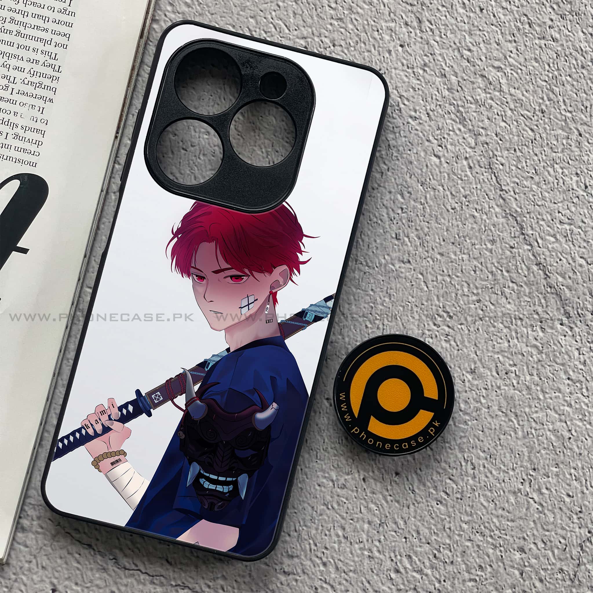 Infinix Smart 8 - Anime Series - Premium Metal Printed soft Bumper shock Proof Case