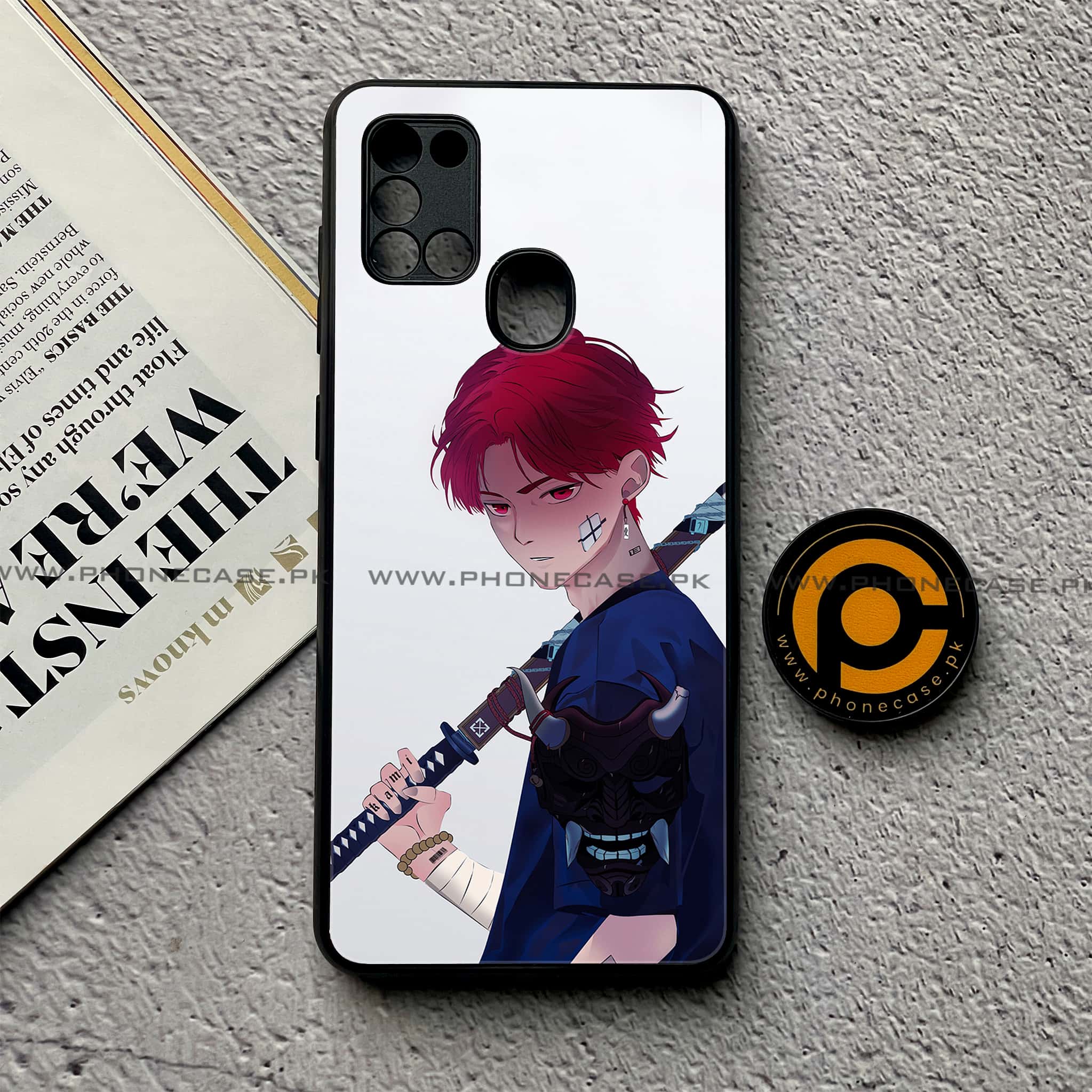Samsung Galaxy A21s - Anime Series - Premium Printed Glass soft Bumper shock Proof Case