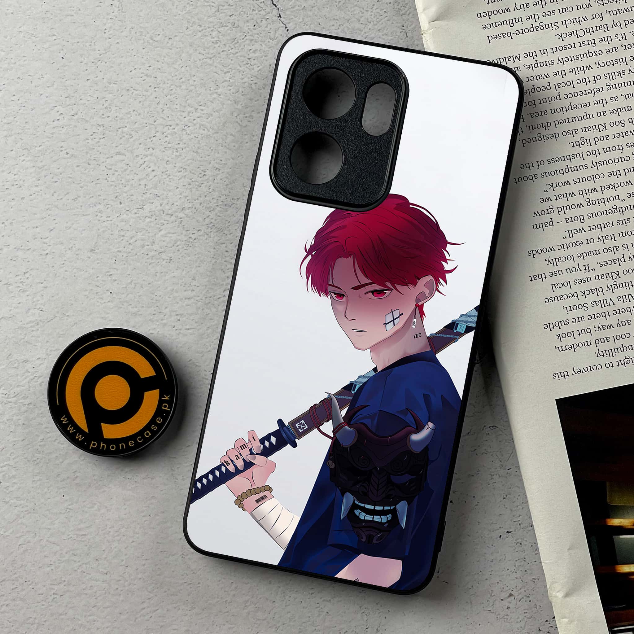 Oppo Reno 13F - Anime Series - Premium Metal Printed Soft Bumper Shockproof Case