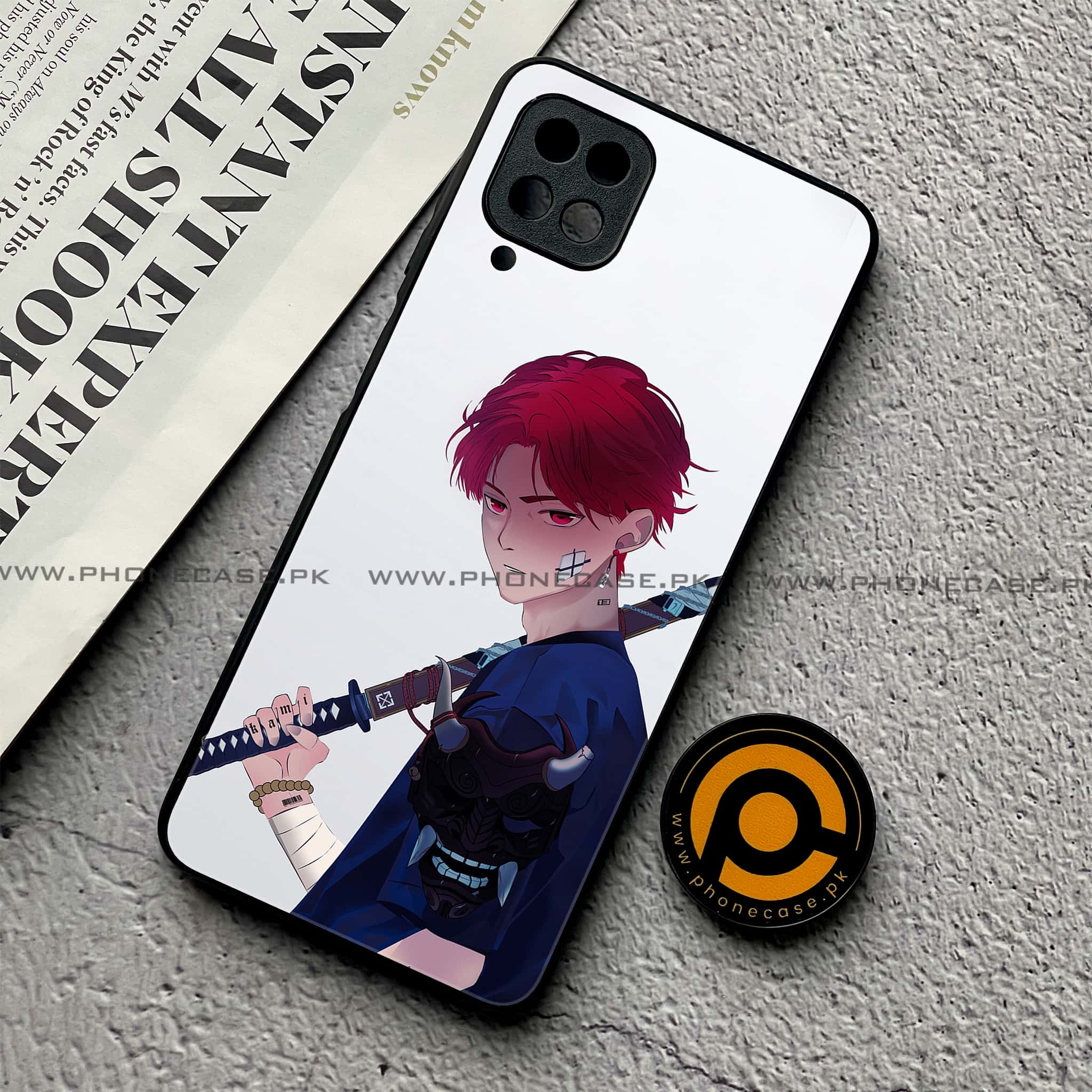 Samsung Galaxy A12 / A12 Nacho - Anime Series - Premium Printed Glass soft Bumper shock Proof Case