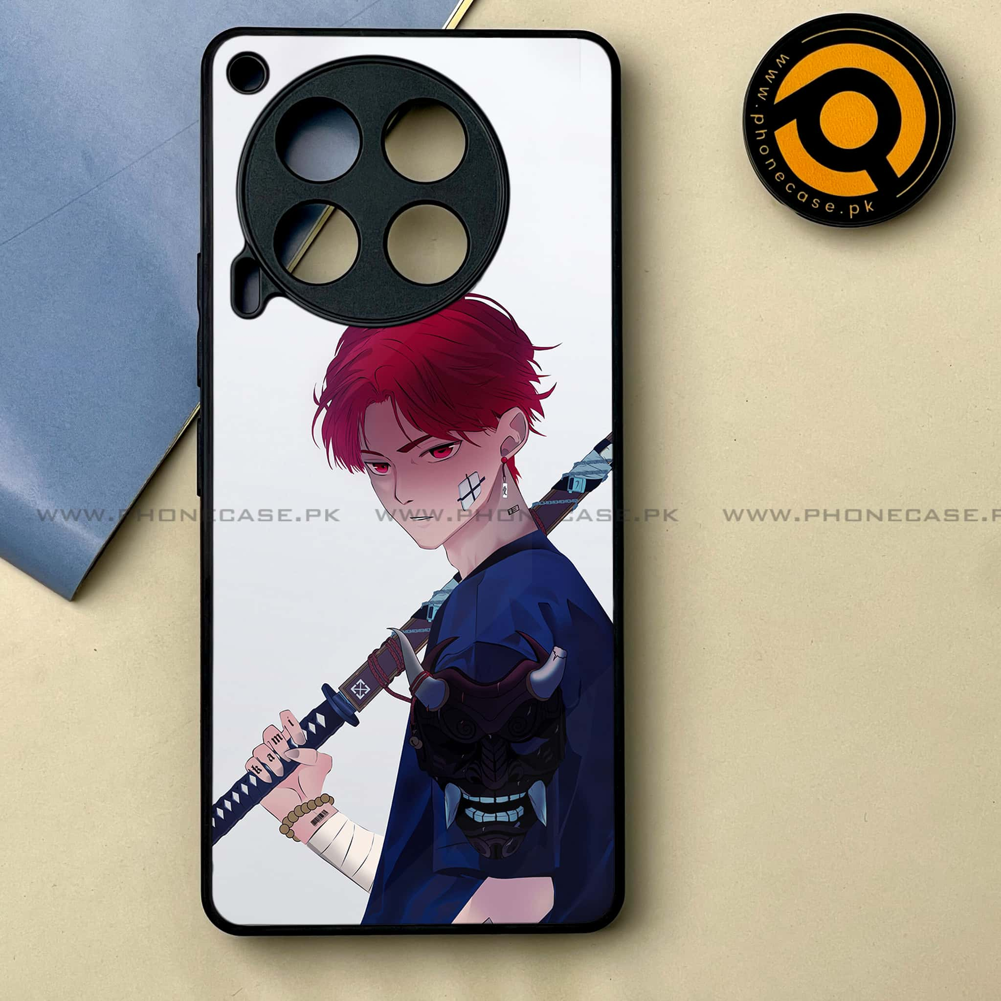 Tecno Camon 30 - Anime Series -  Premium Printed Metal soft Bumper shock Proof Case