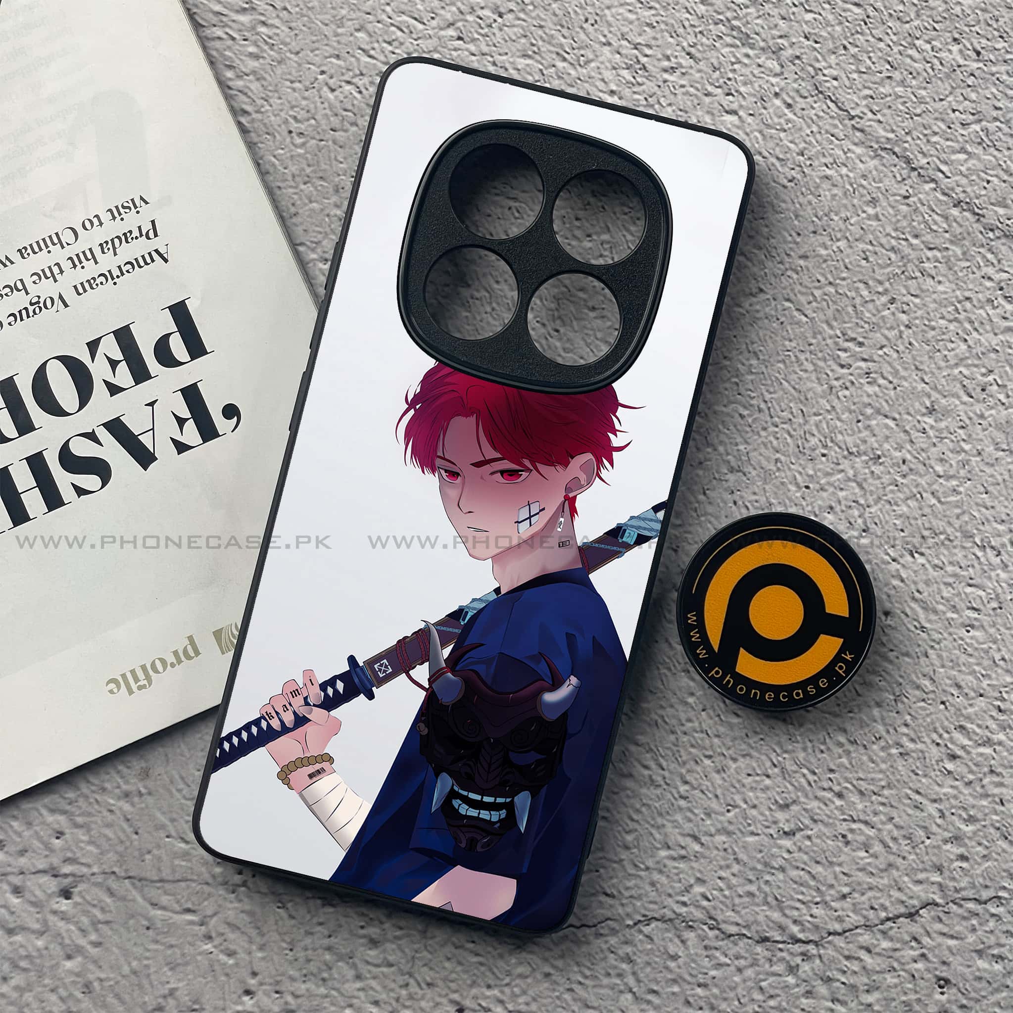 Redmi Note 14 Pro Plus 5G - Anime Series - Premium Printed Glass soft Bumper shock Proof Case