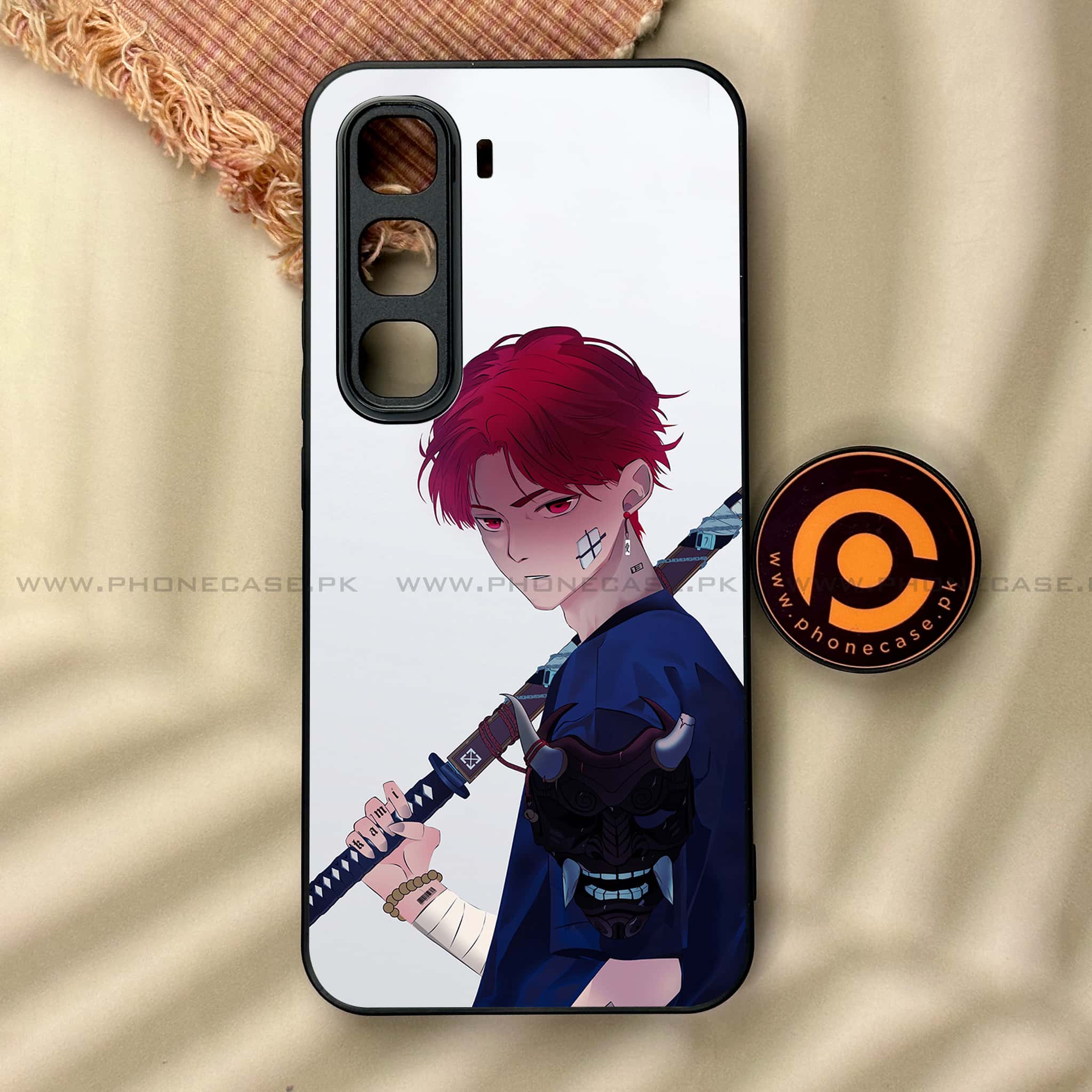 Infinix Hot 60 Pro - Anime Series - Premium Metal Printed soft Bumper shock Proof Case