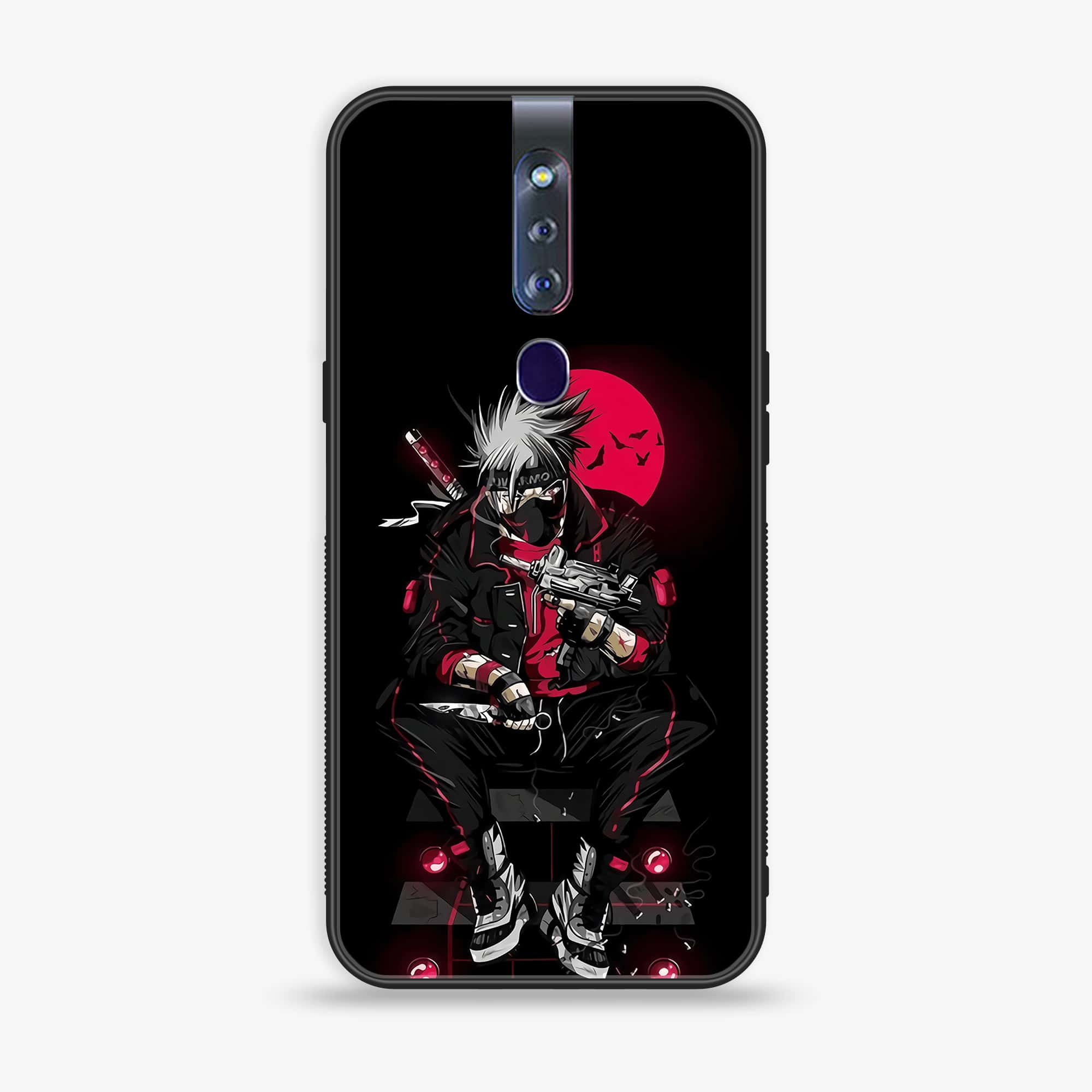 Oppo F11 Pro Anime Series Premium Printed Glass soft Bumper shock Proof Case